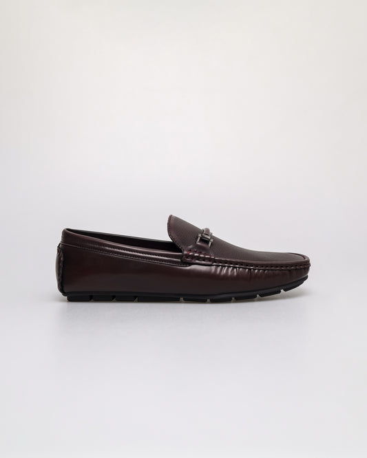 Tomaz C666 Men's Braze Buckle Moccasins (Wine)