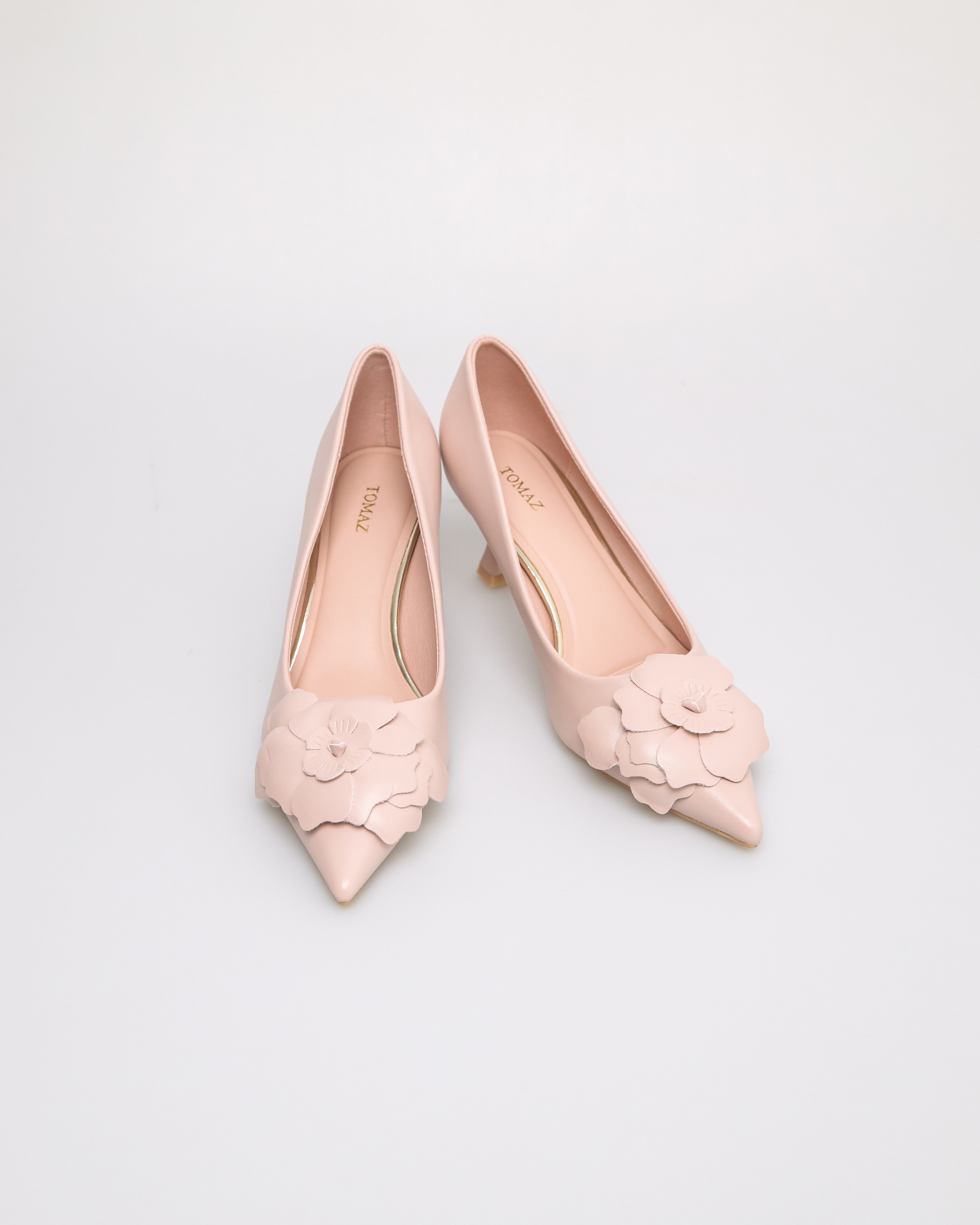 Tomaz YX210 Ladies Floral Elegance Heels (Nude)