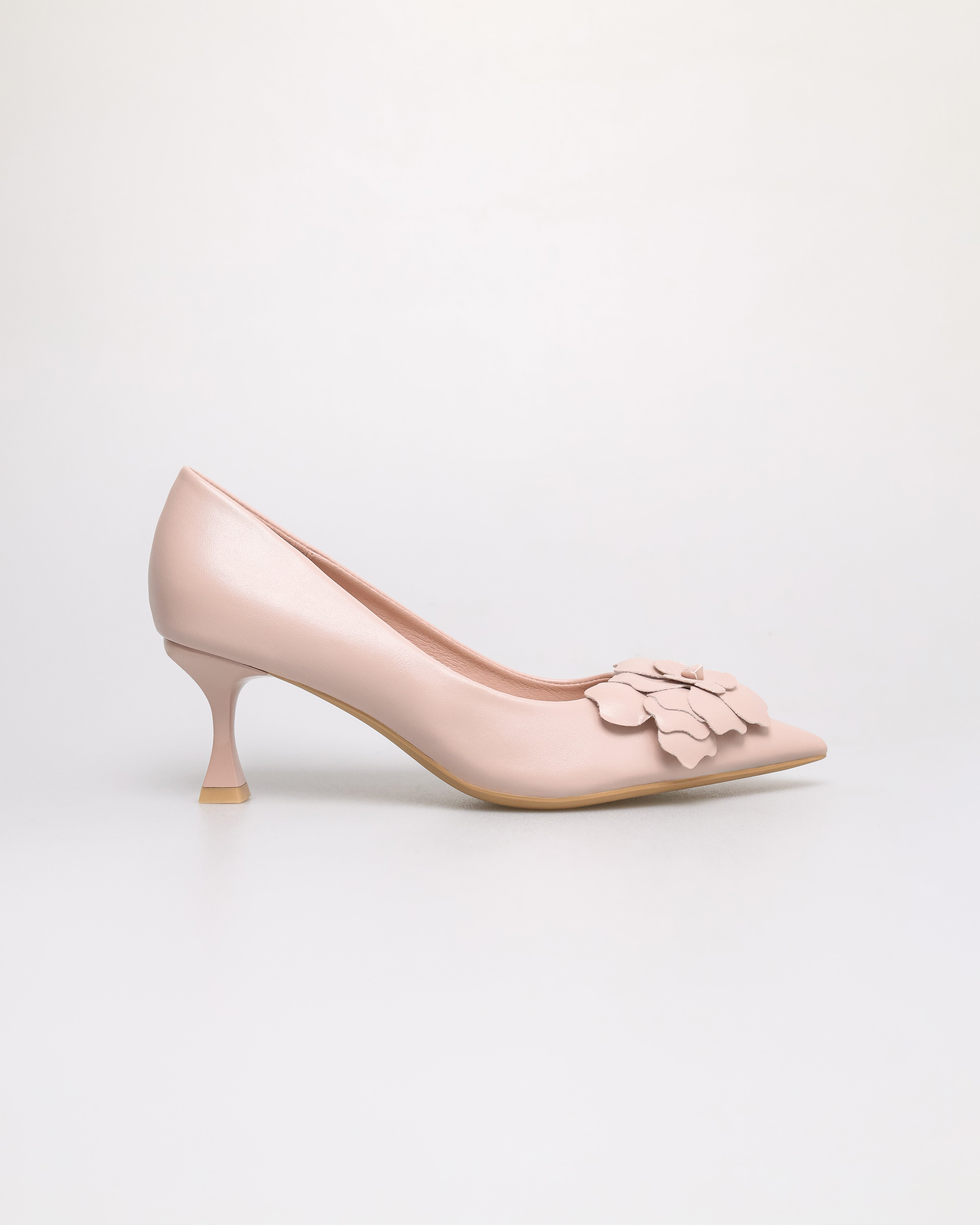 Tomaz YX210 Ladies Floral Elegance Heels (Nude)