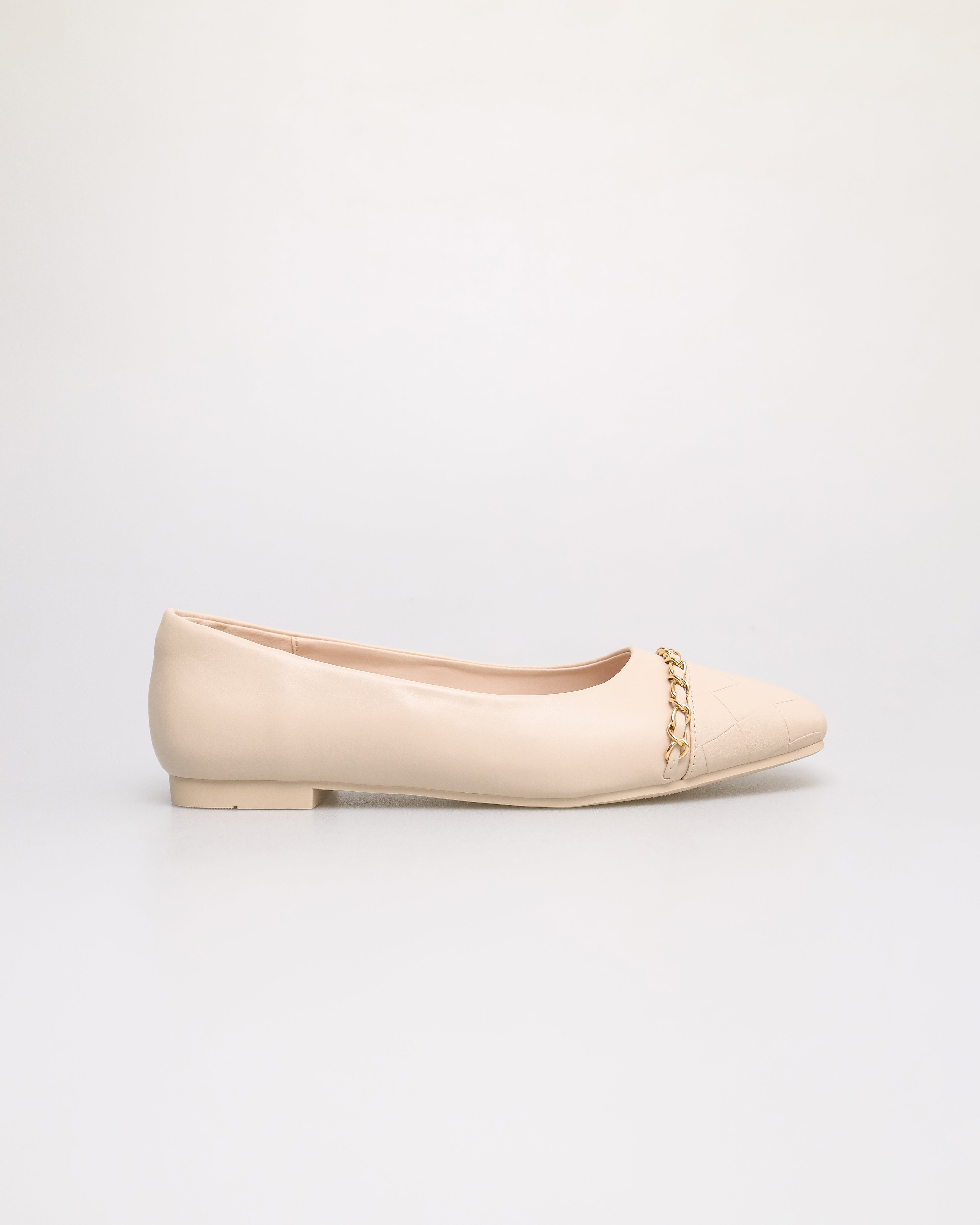 Tomaz YX212 Ladies Quilted Flat (Cream)