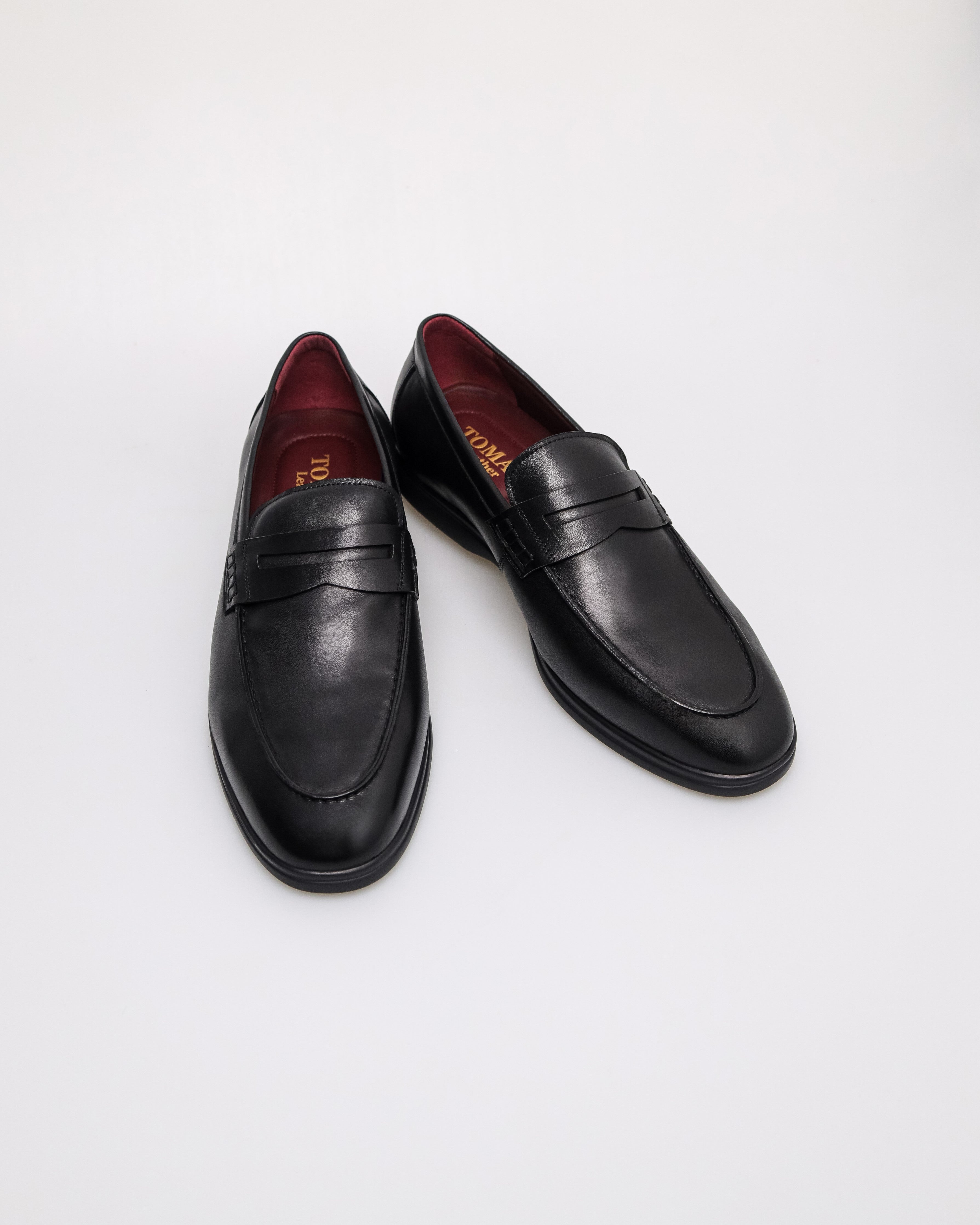 Tomaz HF112 Men's Bind Loafers (Black)