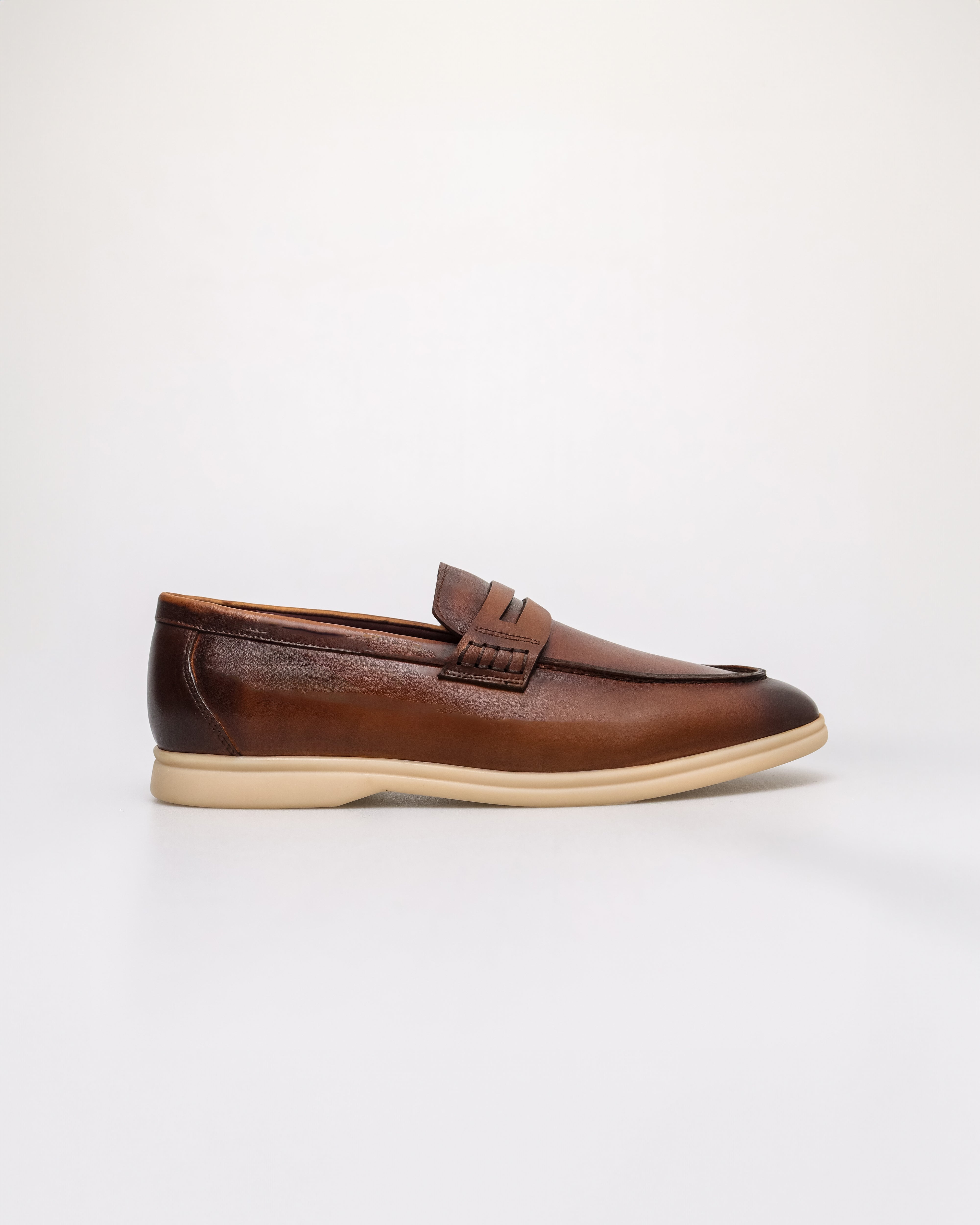 Tomaz HF112 Men's Bind Loafers (Brown)