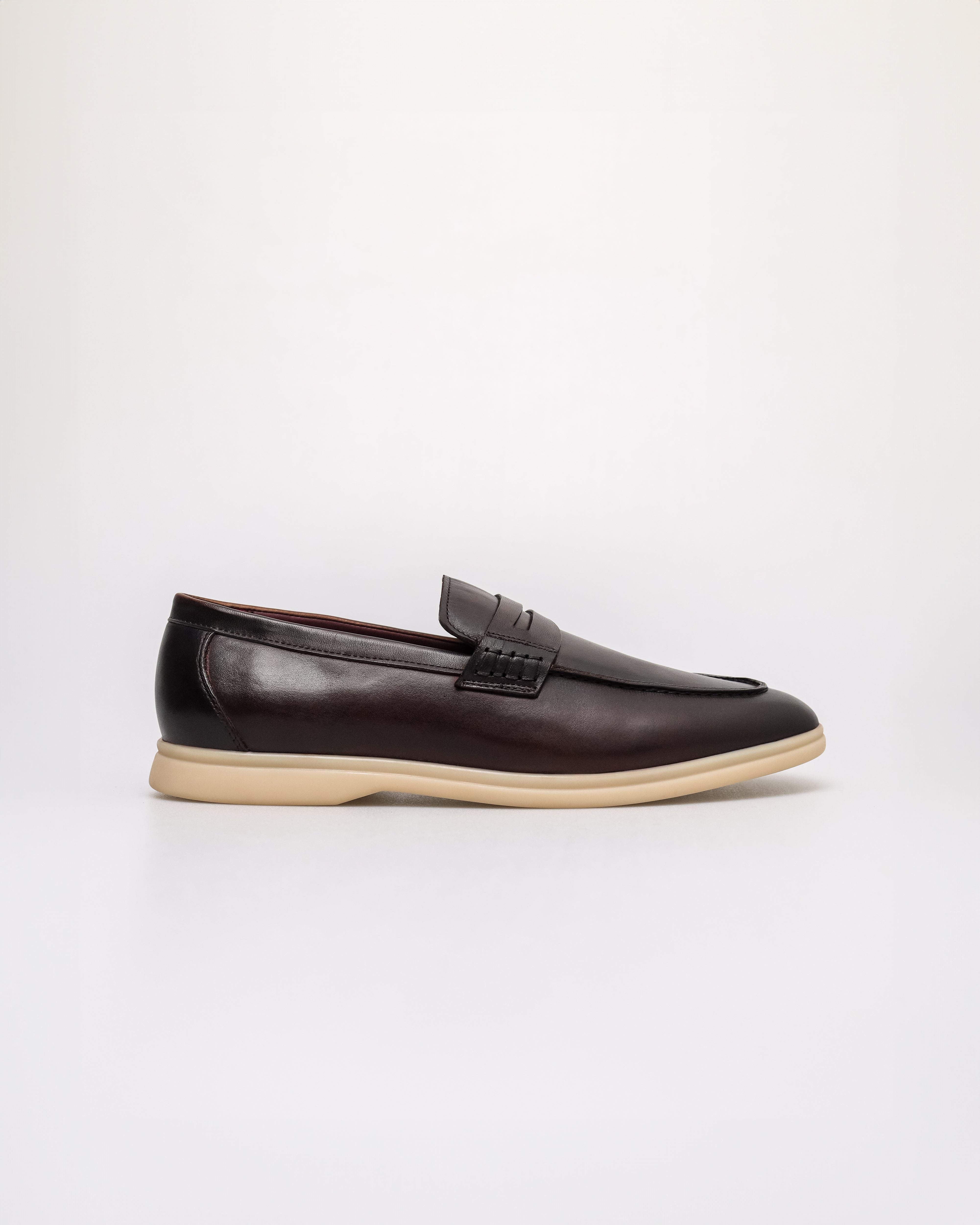 Tomaz HF112 Men's Bind Loafers (Coffee)