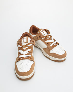 
                  
                    Load image into Gallery viewer, Tomaz TBB021M Mens Sneaker (White/Brown)
                  
                