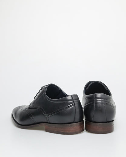 Tomaz F402 Men's Brogue Toe Derby (Black)