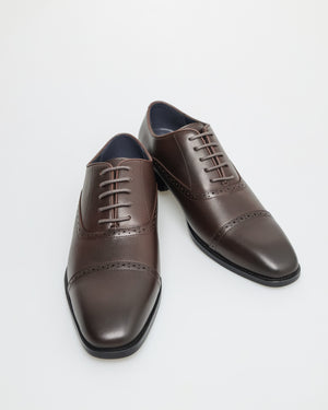 
                  
                    Load image into Gallery viewer, Tomaz F398 Men&amp;#39;s Cap Toe Oxford (Coffee)
                  
                