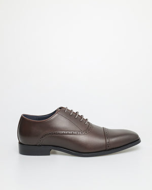 
                  
                    Load image into Gallery viewer, Tomaz F398 Men&amp;#39;s Cap Toe Oxford (Coffee)
                  
                