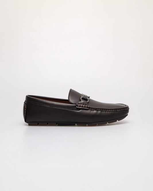 Tomaz C665 Men's Buckle Plate Moccasins (Coffee)