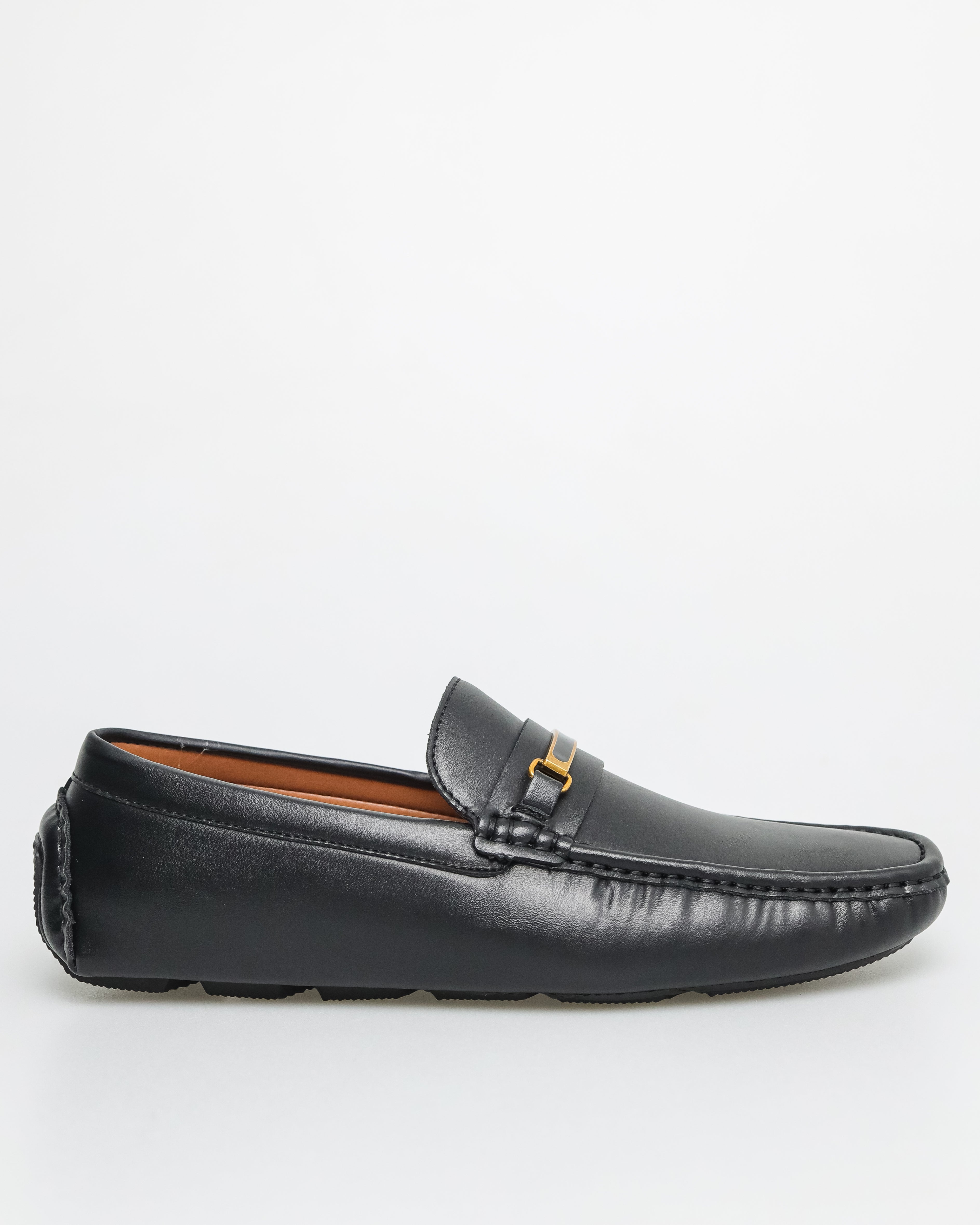 Tomaz C532 Men's Buckle Moccasins (Black)