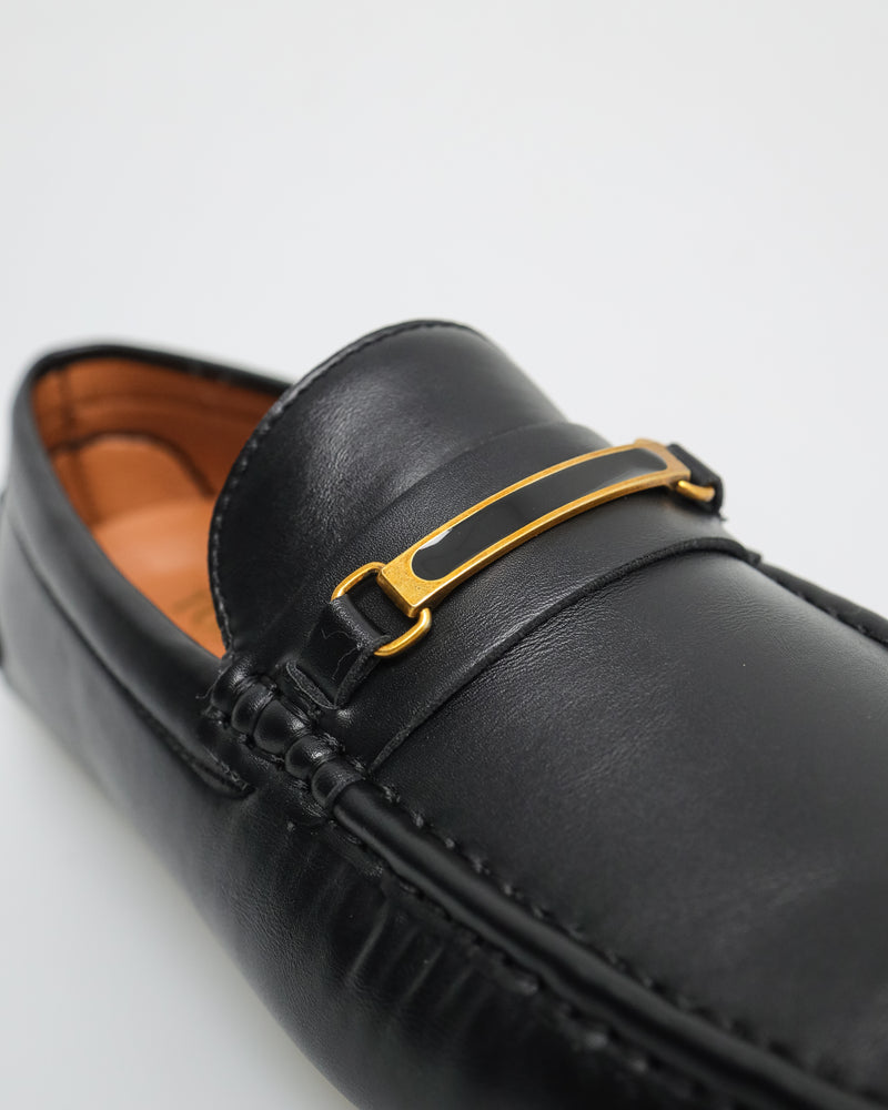 
                  
                    Load image into Gallery viewer, Tomaz C532 Men&amp;#39;s Buckle Moccasins (Black)
                  
                