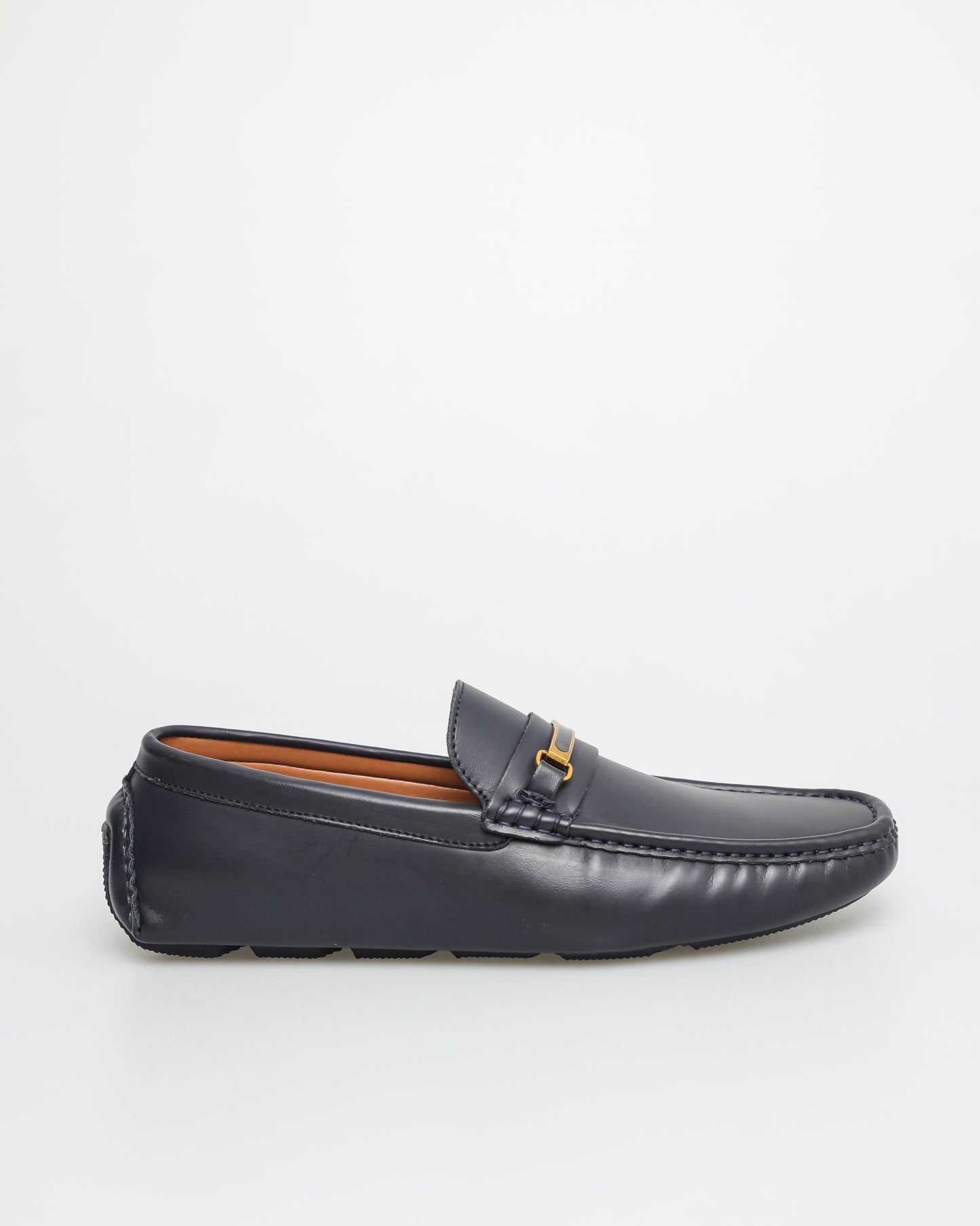 Tomaz C532 Men's Buckle Moccasins (Navy)