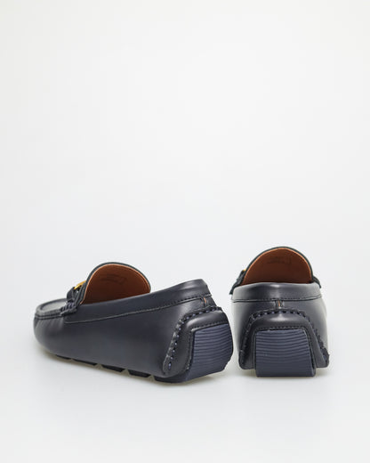 Tomaz C532 Men's Buckle Moccasins (Navy)