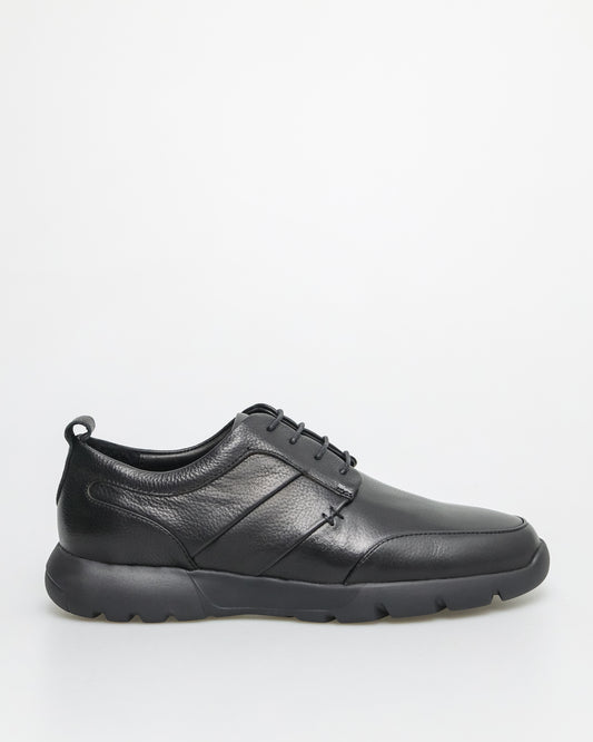 Tomaz C576 Men's Casual Lace-up Sneaker (Black)