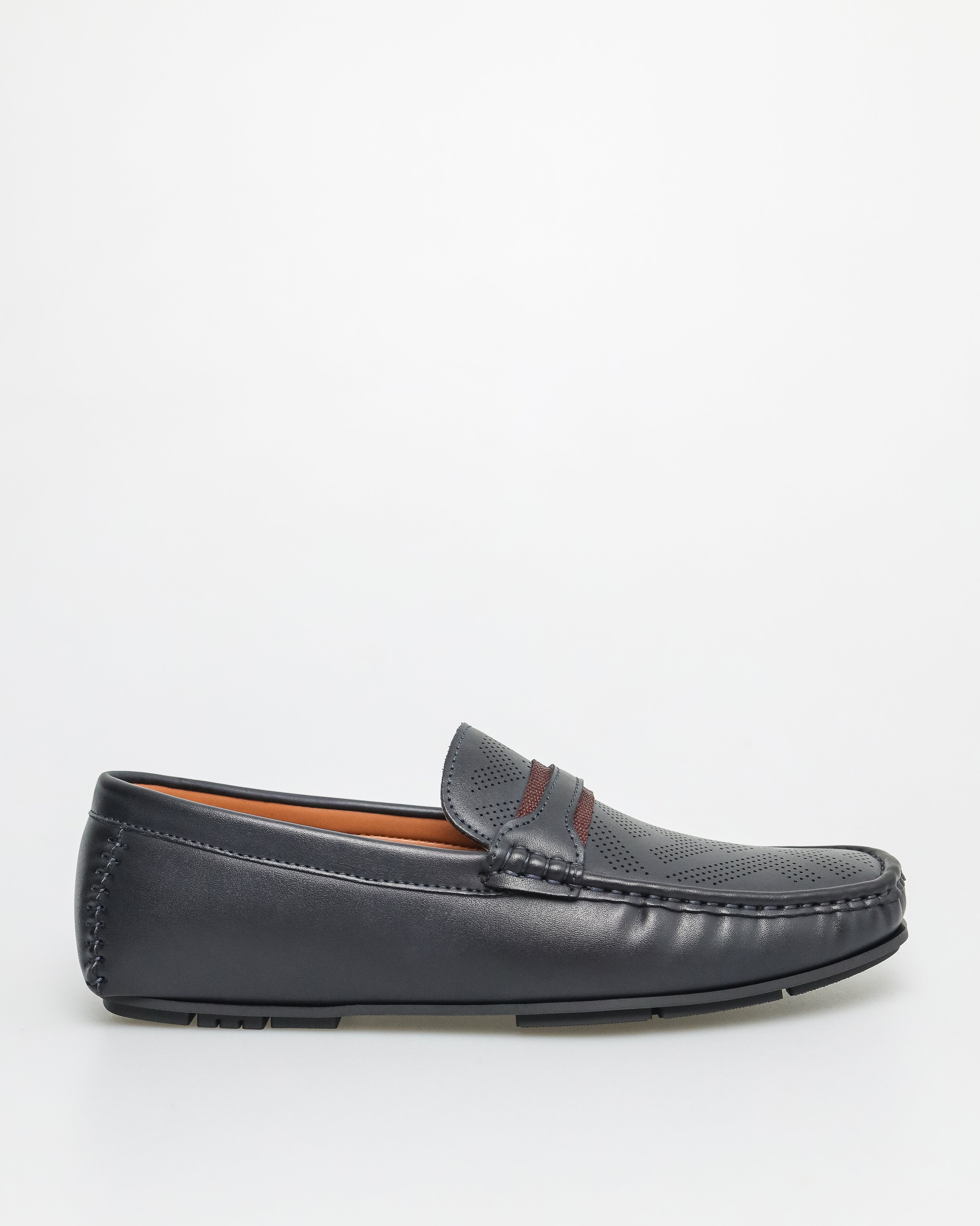 Tomaz C581 Men's Buckle Moccasins (Navy)