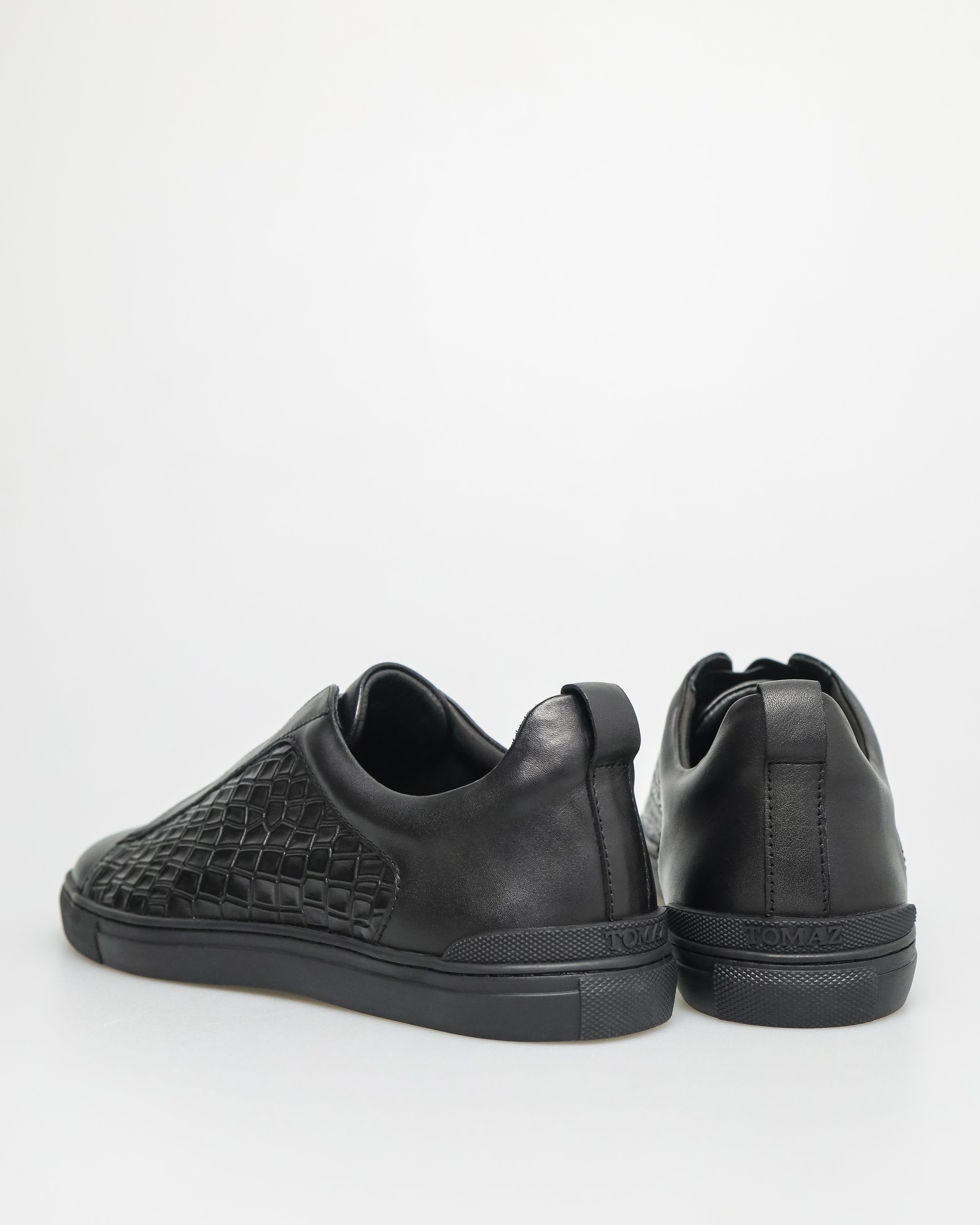 Tomaz C585 Men's Triple Stitch Sneaker (Black)