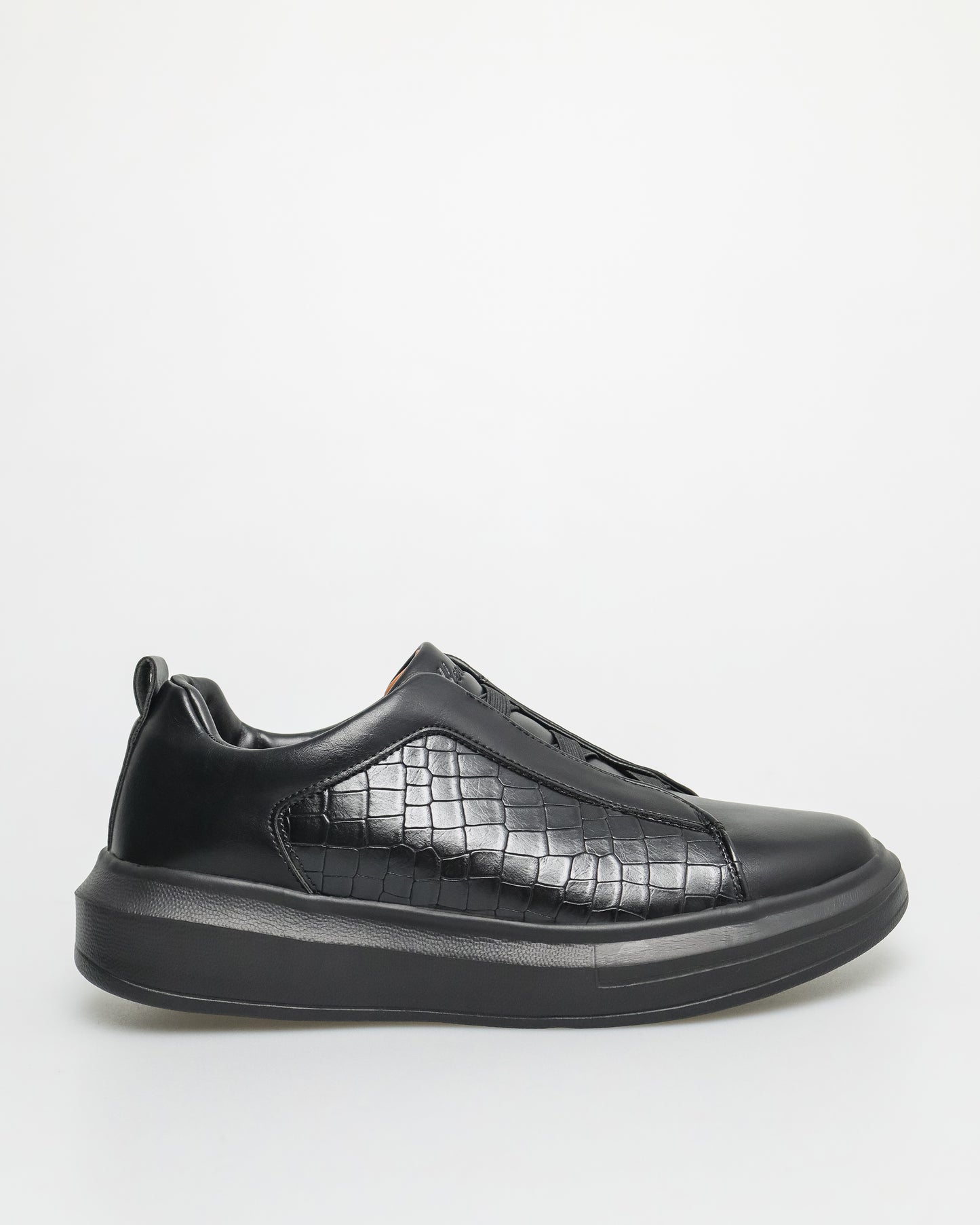 Tomaz C588 Men's Stretch Knit X-Strap Sneaker (Black)