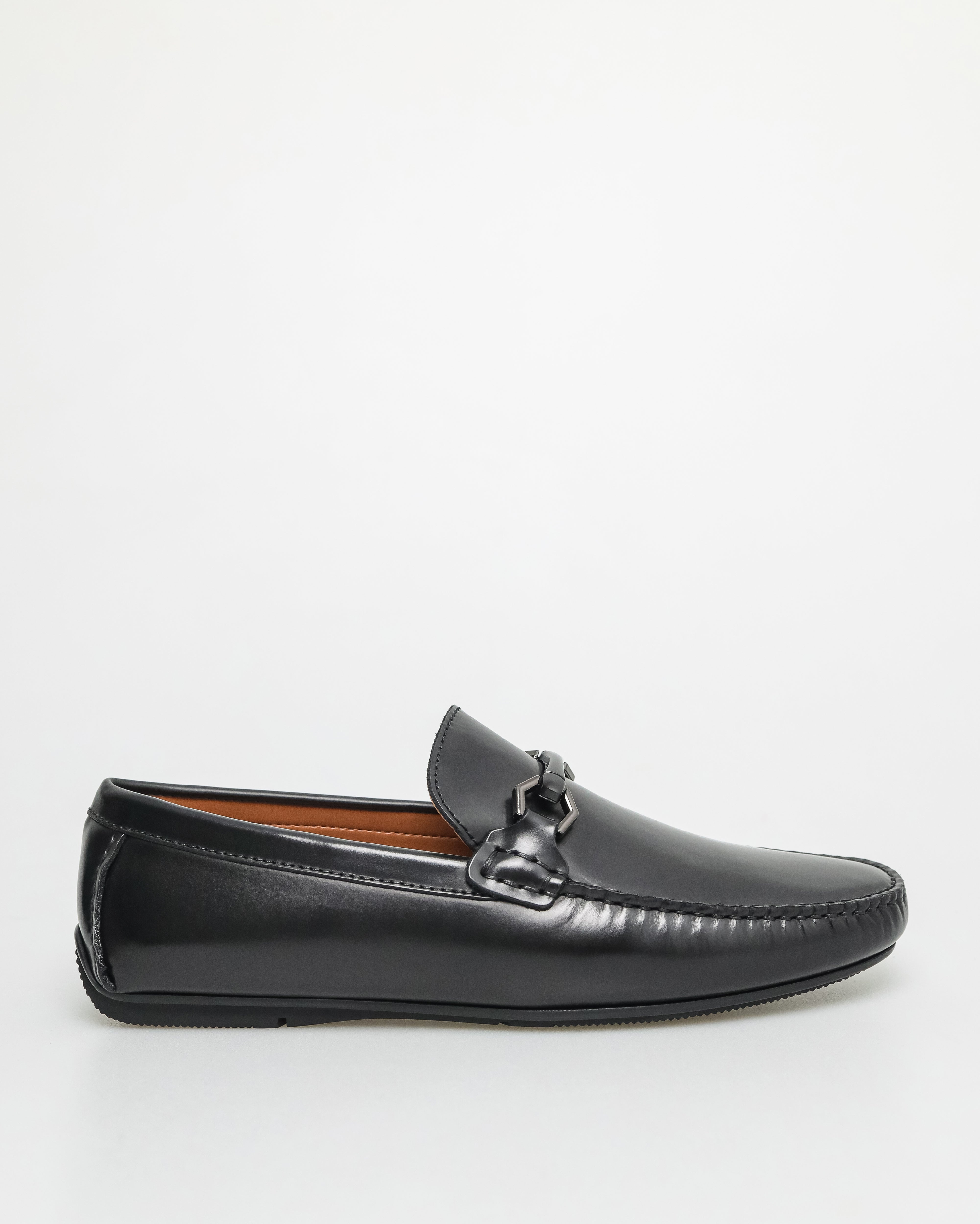 Tomaz C527 Men's Buckle Moccasins (Black)