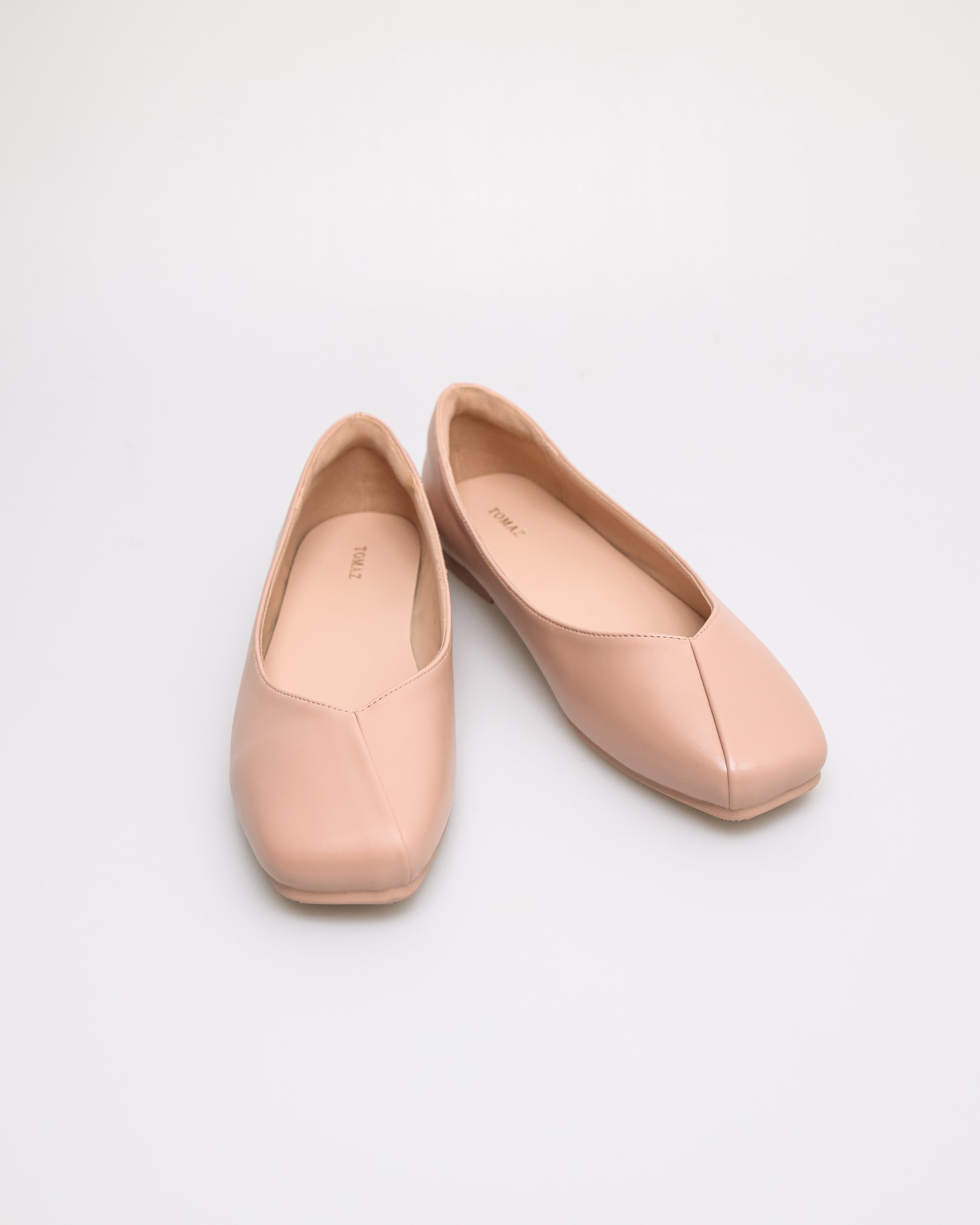 Tomaz NN461 Ladies Squared Flats (Nude)