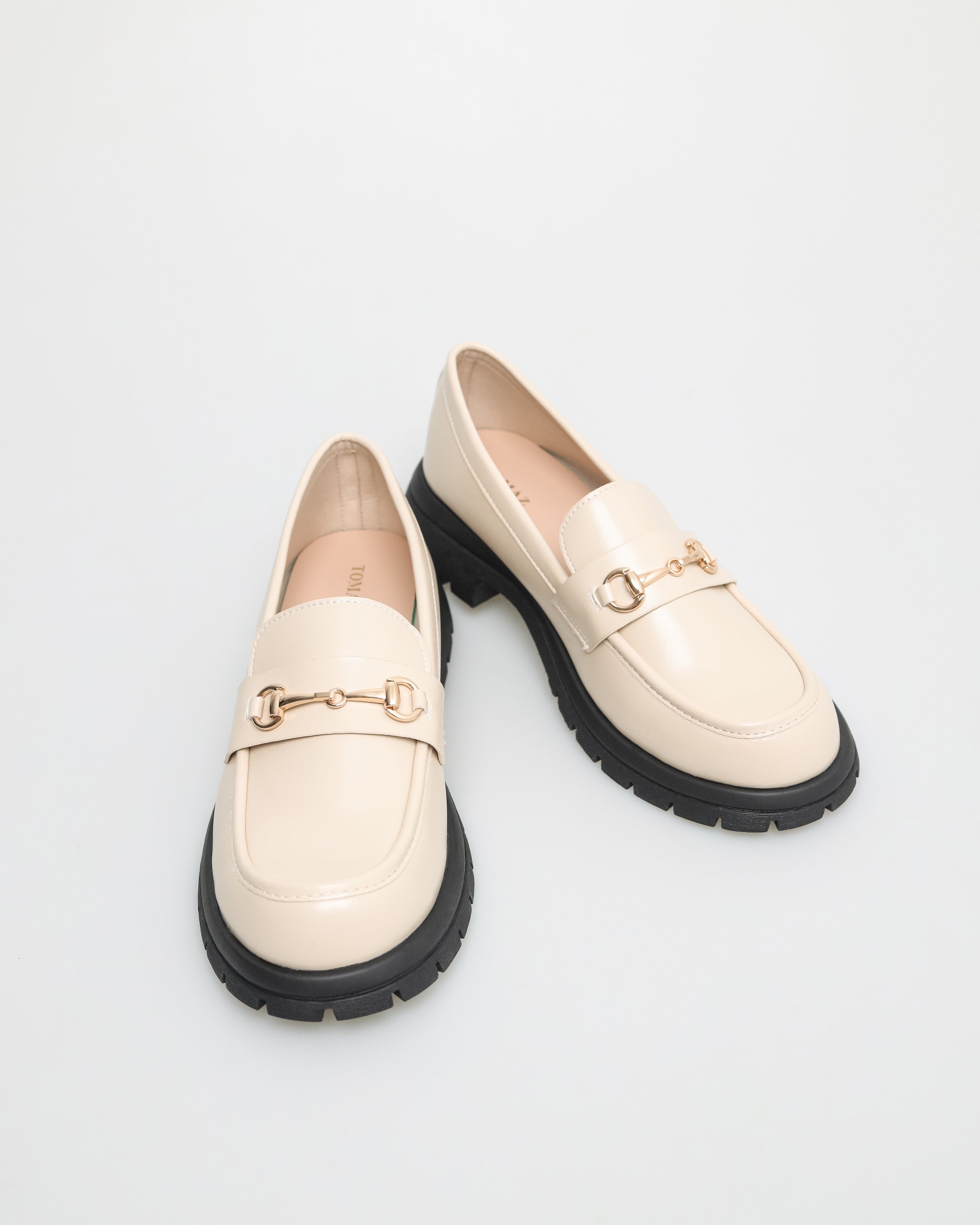 Tomaz NN191 Ladies Buckle Loafer (Cream)