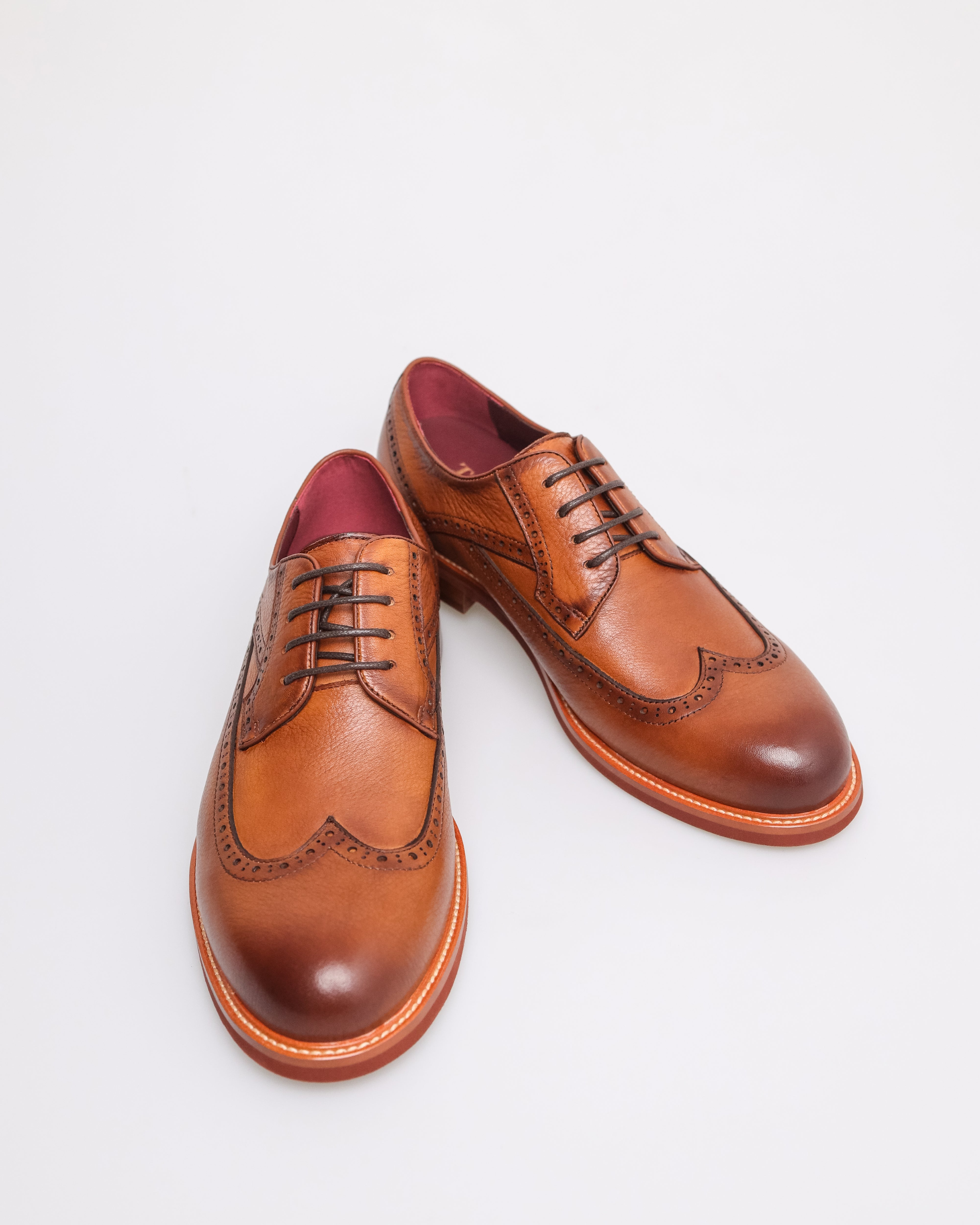 Tomaz HF066 Men's Brogue Derby (Brown)