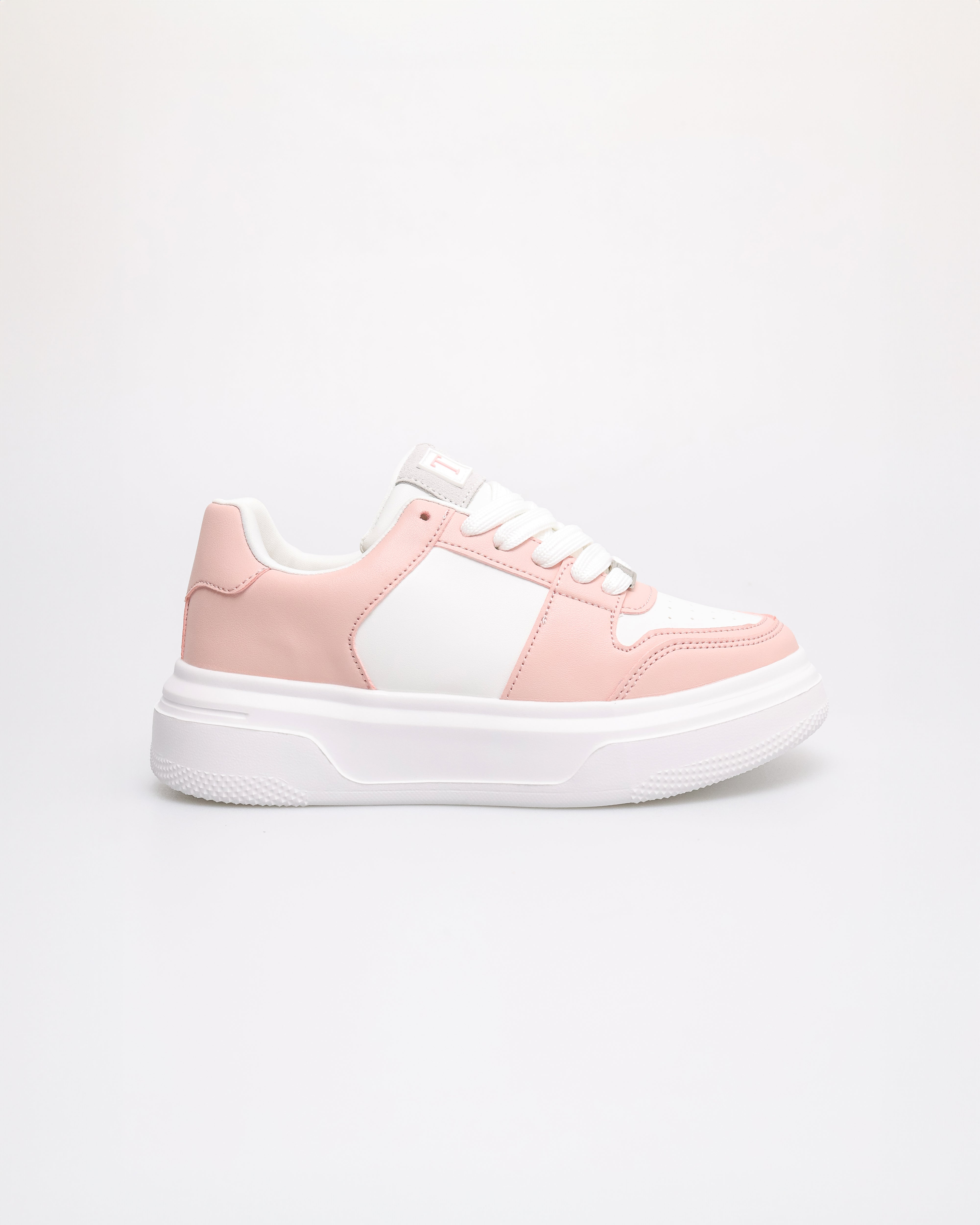 Tomaz YX206 Ladies Urban Comfort Sneaker (White/Pink)