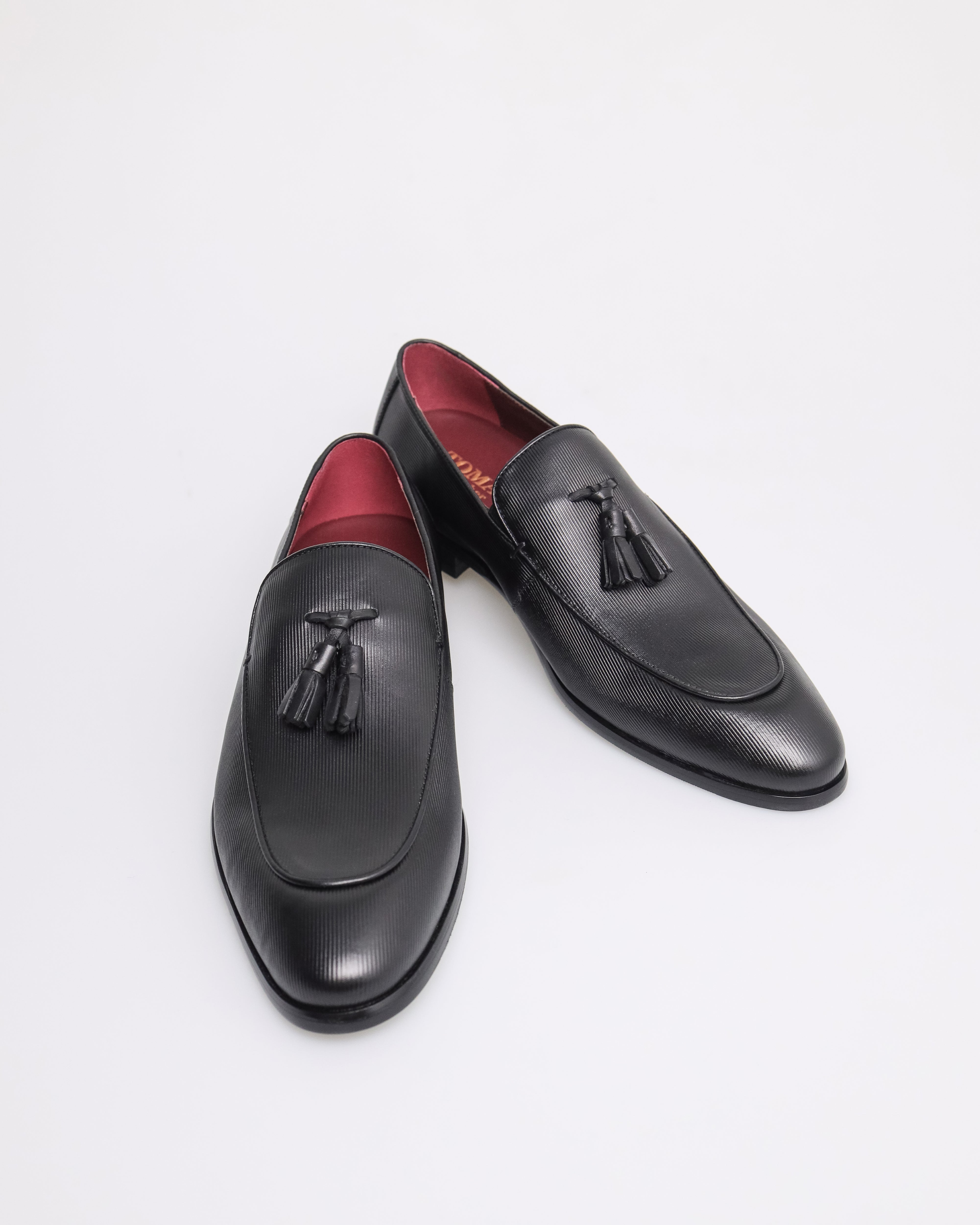 Tomaz HF063 Men's Tassle Loafer (Black)