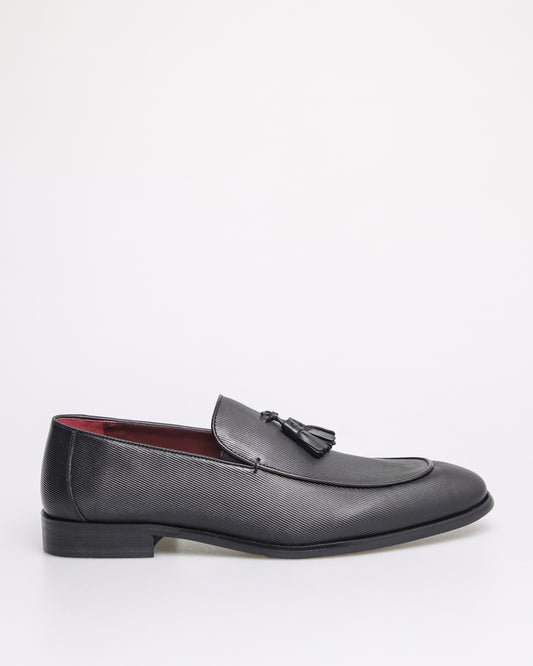Tomaz HF063 Men's Tassle Loafer (Black)