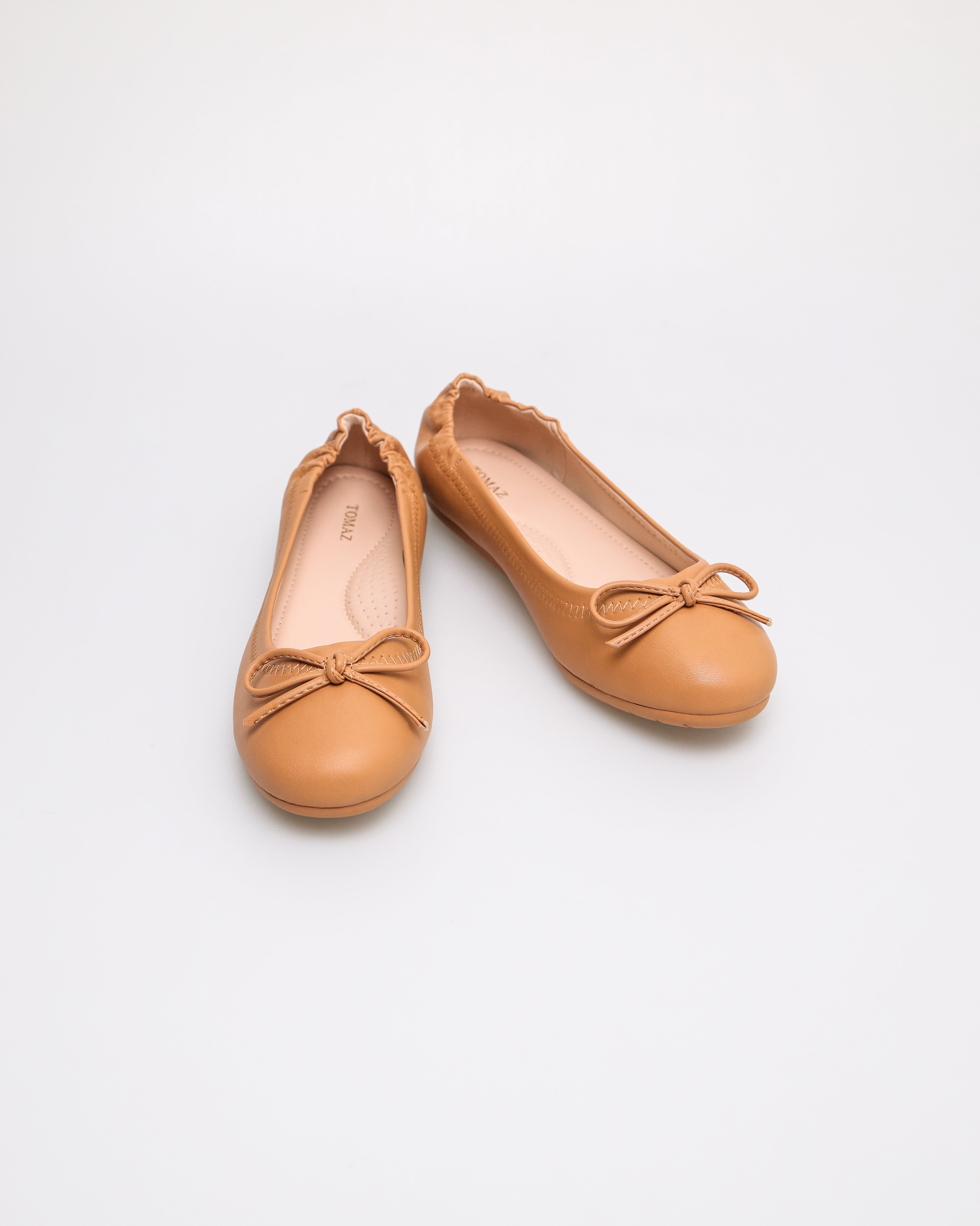 Tomaz YX216 Ladies Ballerina Flats (Camel)