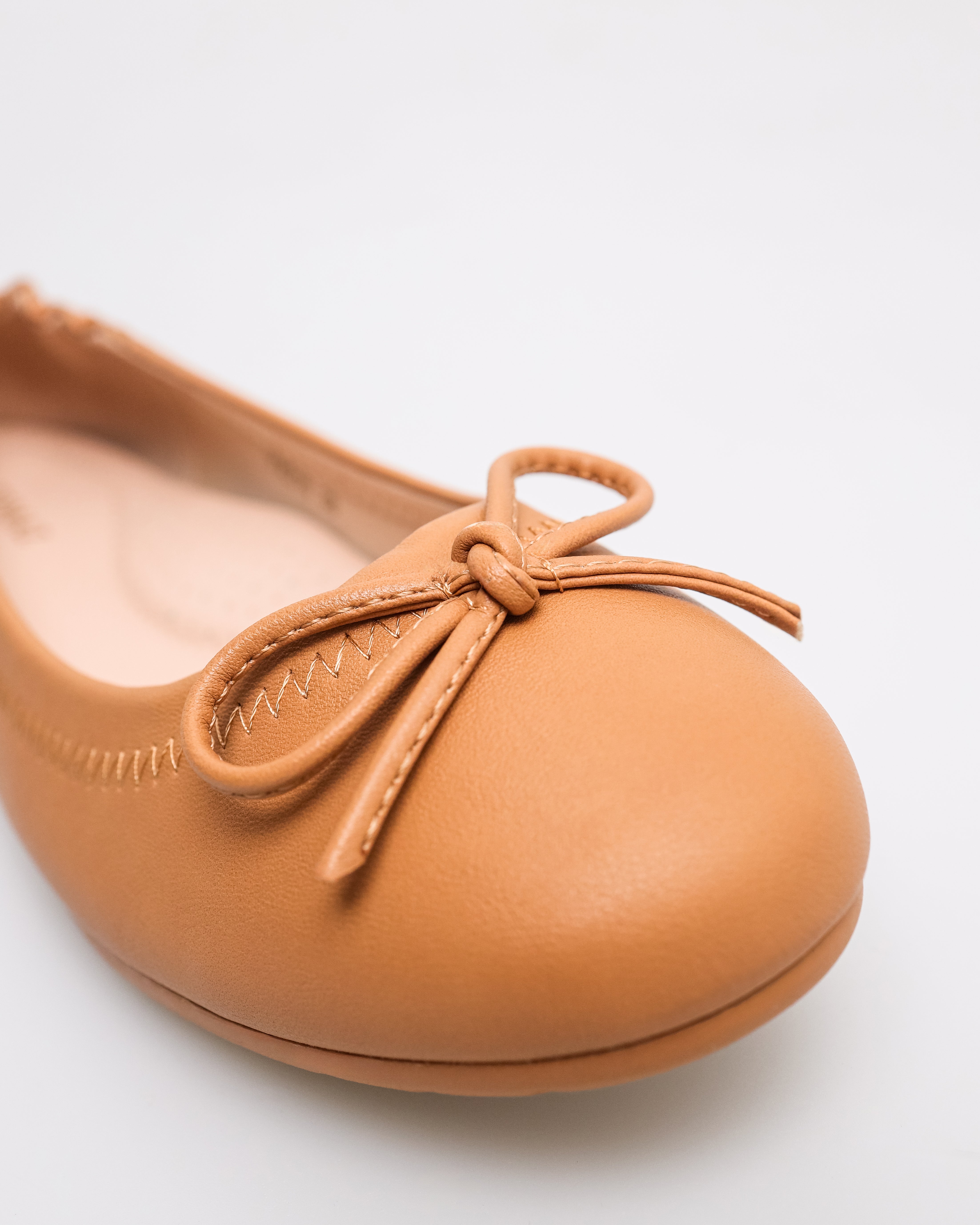 Tomaz YX216 Ladies Ballerina Flats (Camel)