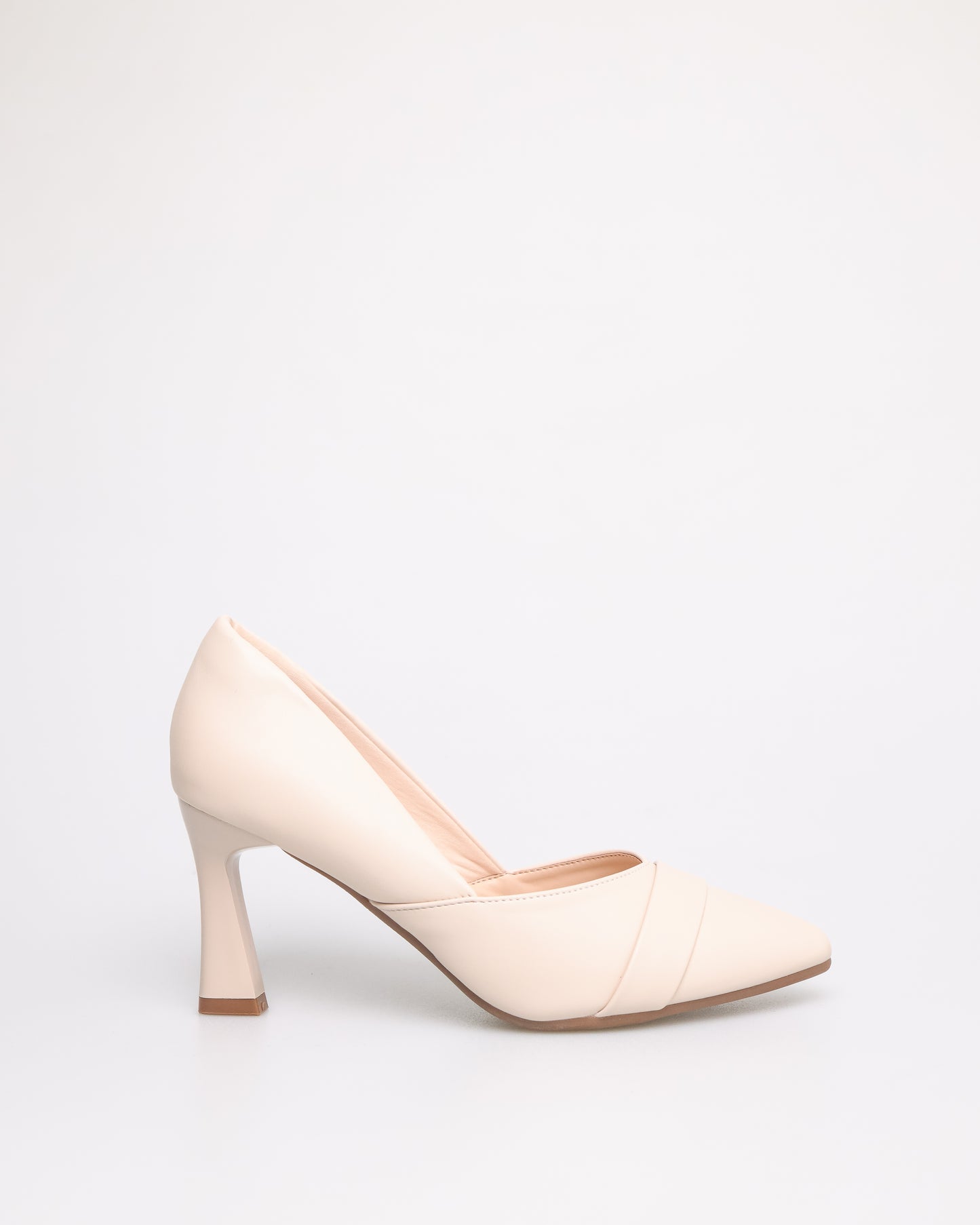 Tomaz NN206 Ladies Fold Pointy Heels (Cream)