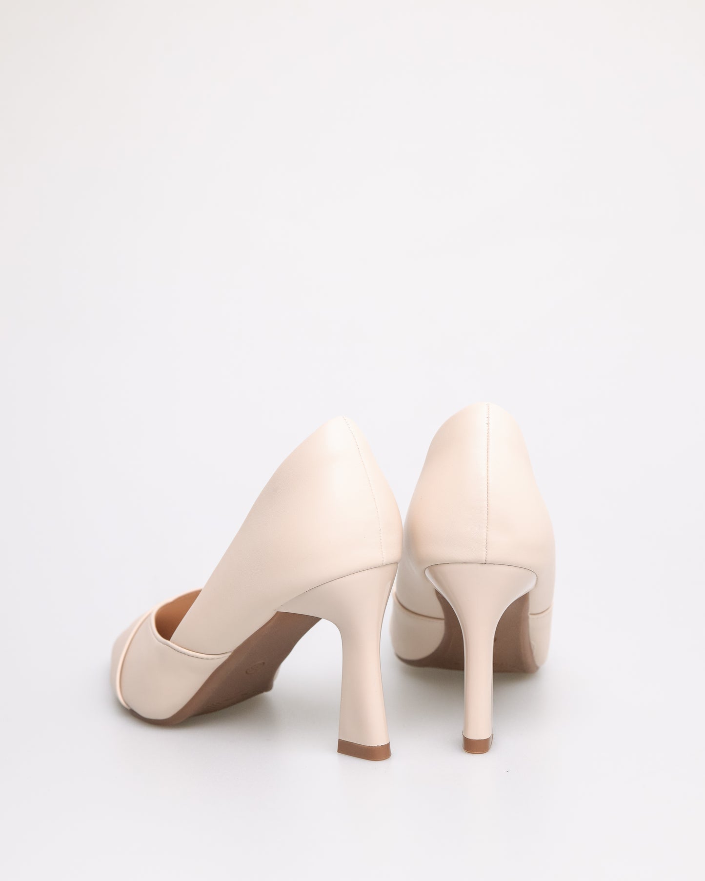 Tomaz NN206 Ladies Top Layer Pointy Heels (Cream)