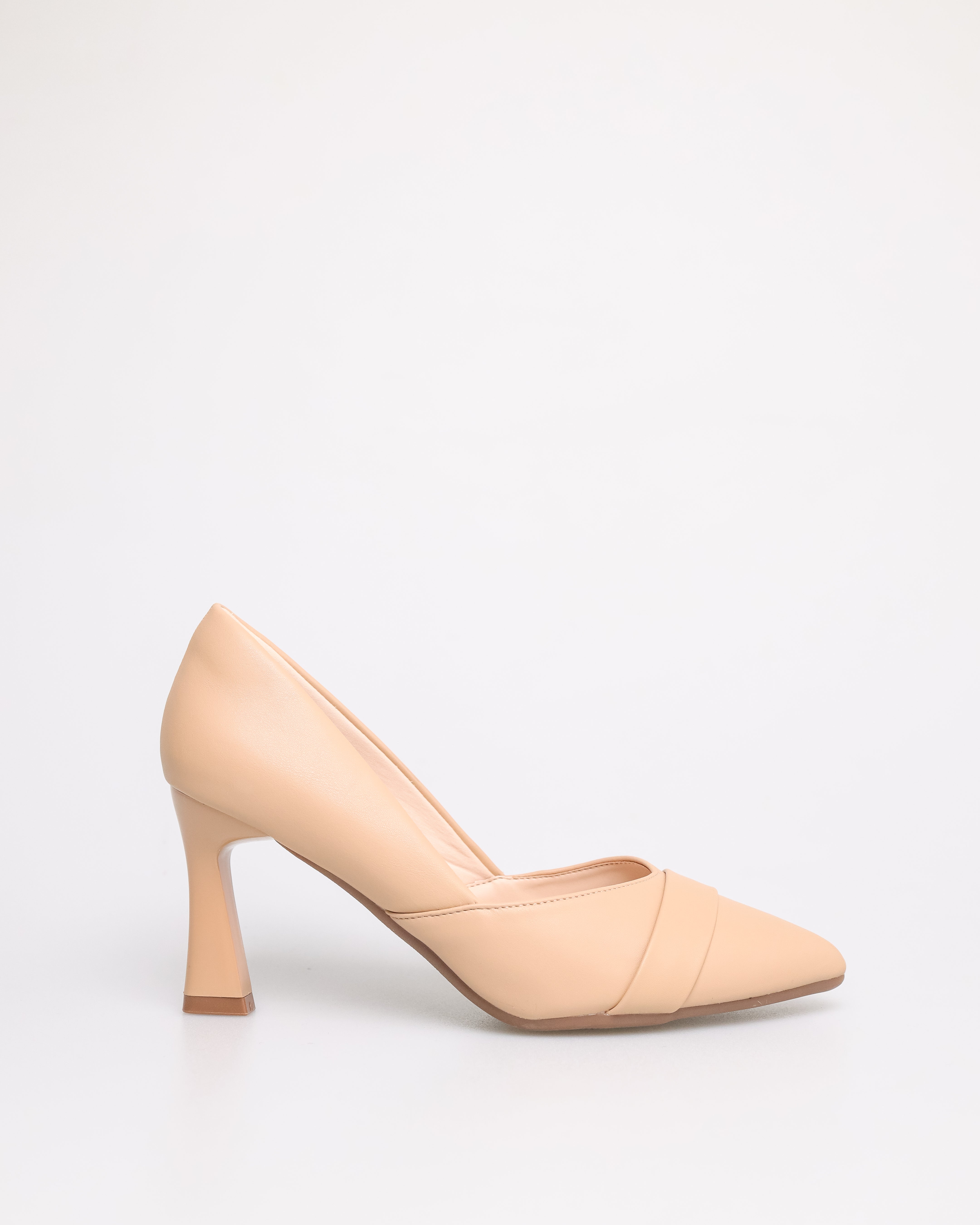 Tomaz NN206 Ladies Fold Pointy Heels (Beige)