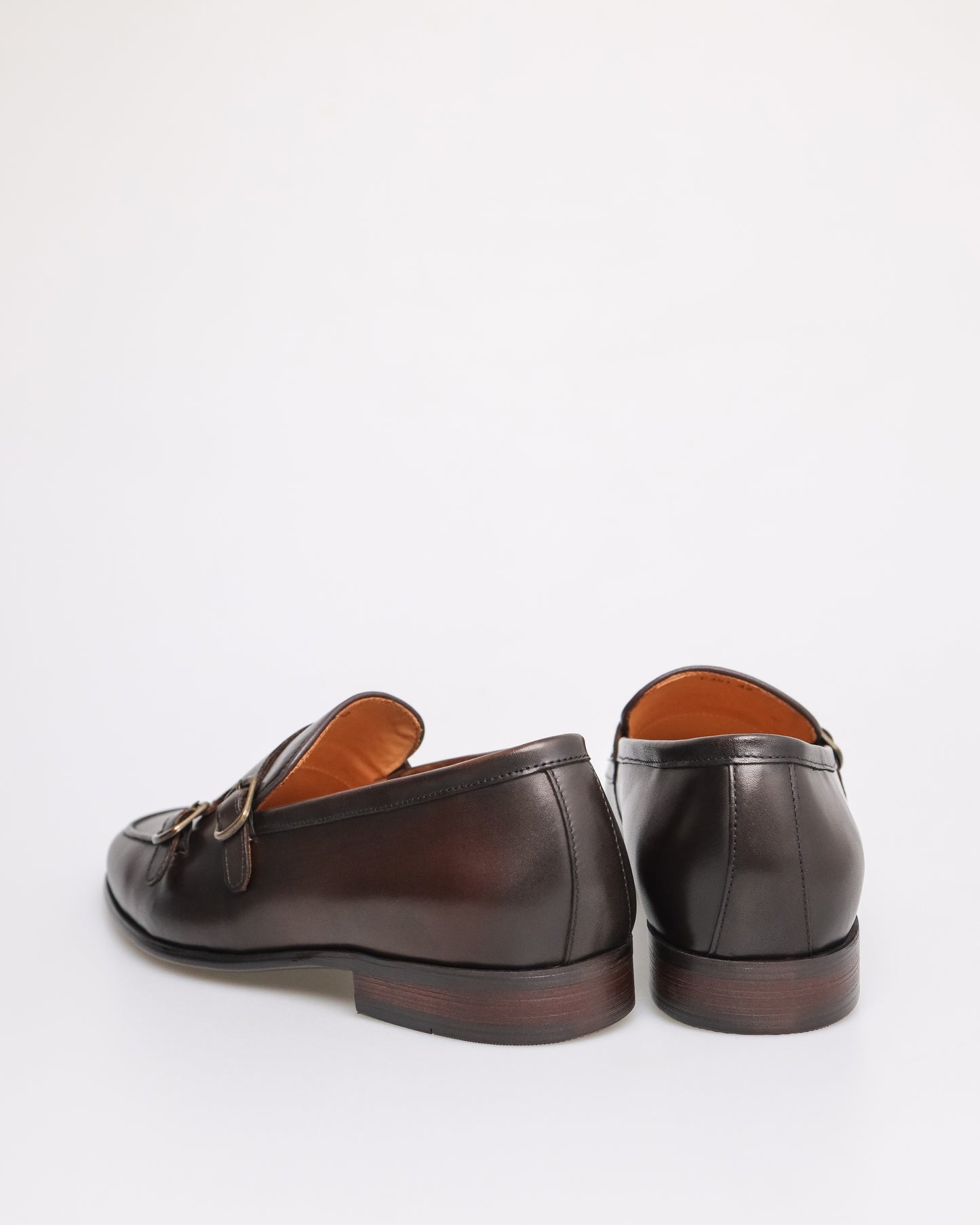 Tomaz F351 Men's Double Monk Strap Loafers (Coffee)