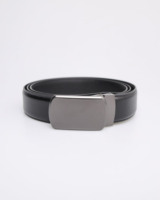 Tomaz AB115 Men's Automatic Split Leather Belt (Black)
