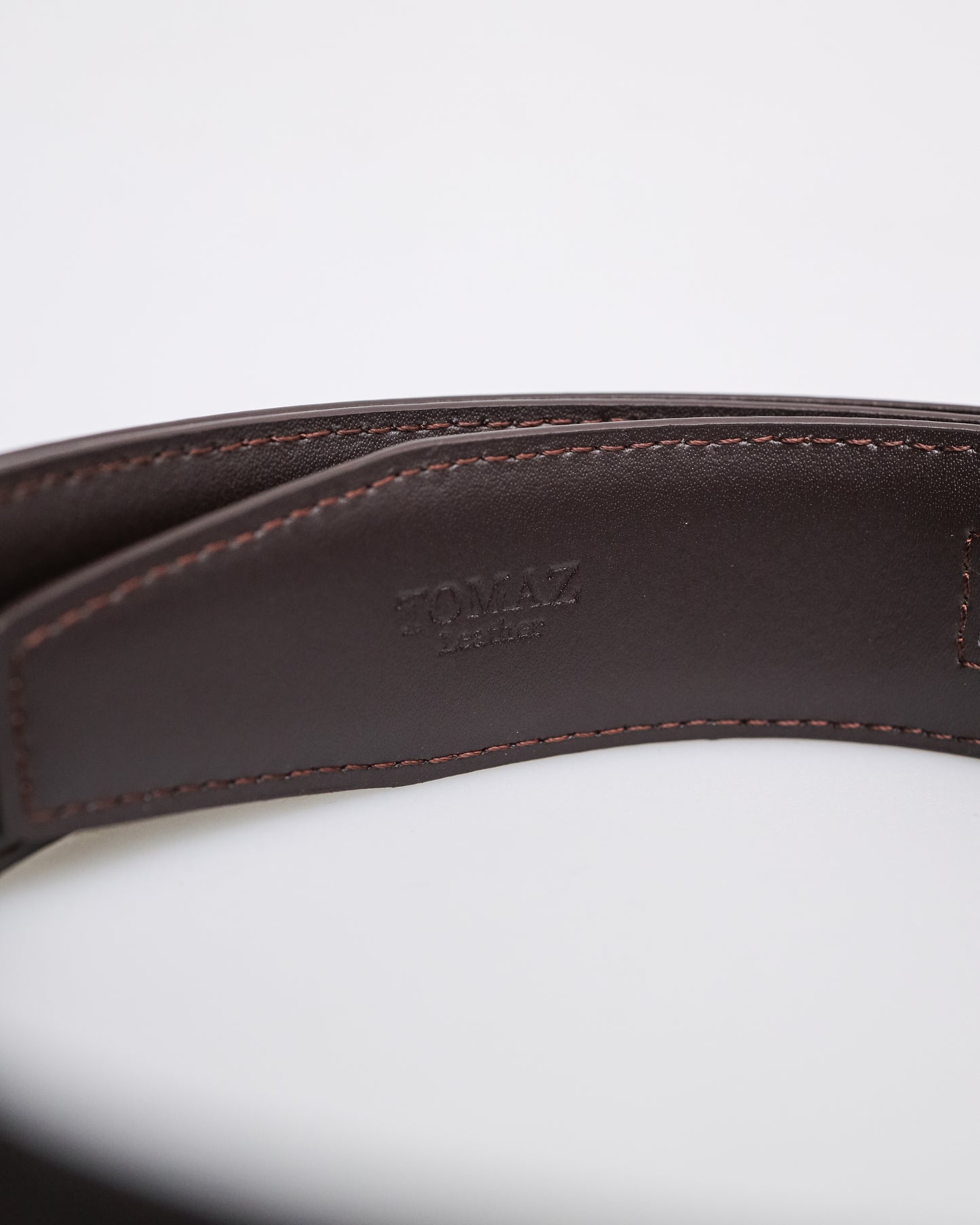 Tomaz AB122 Men's Automatic Split Leather Belt (Coffee)