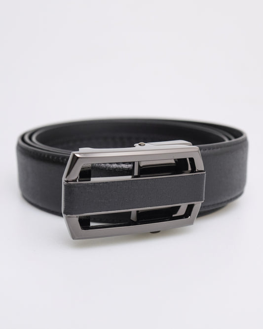 Tomaz AB123 Men's Automatic Split Leather Belt (Black)
