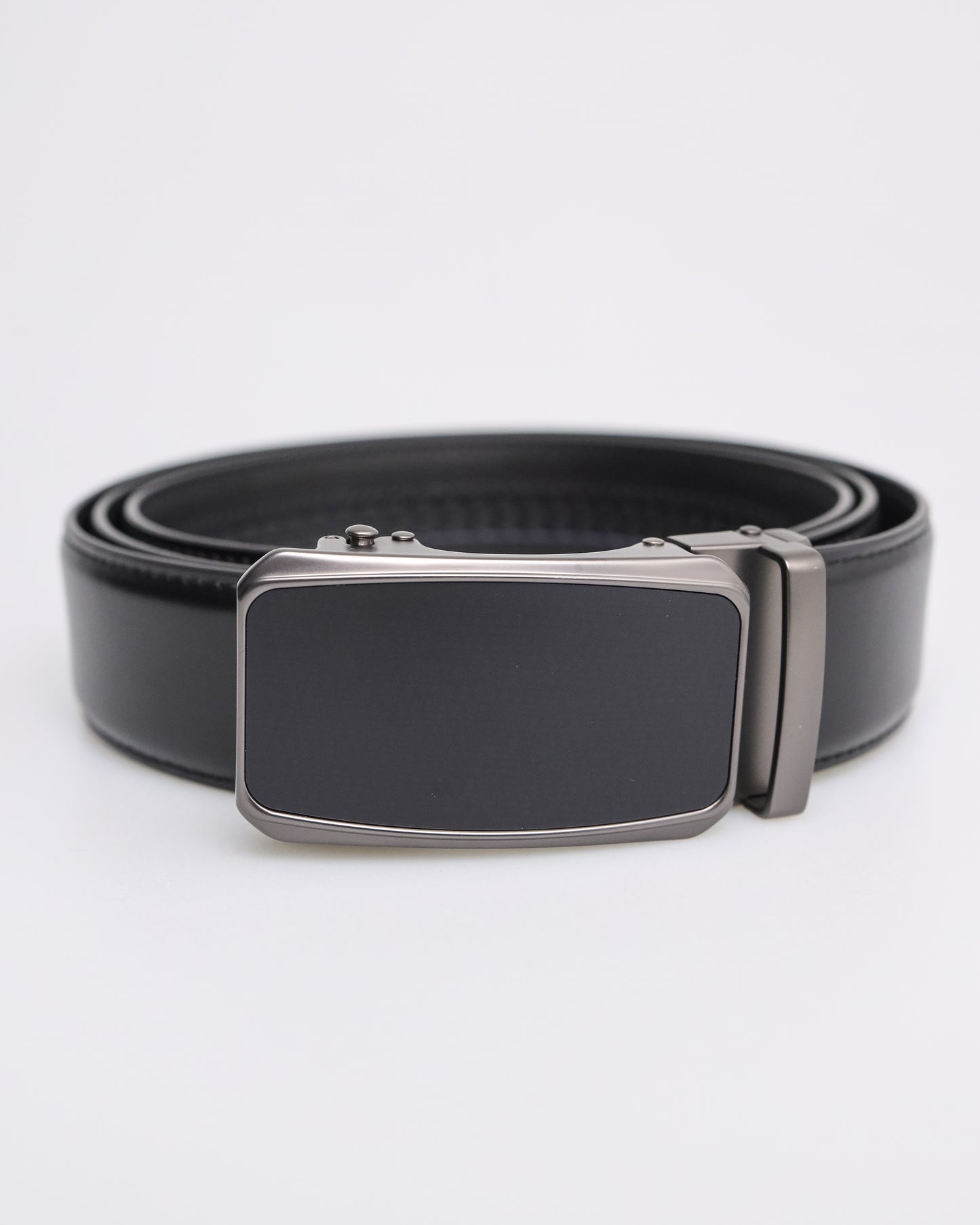 Tomaz AB125 Men's Automatic Split Leather Belt (Black)