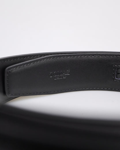 Tomaz AB125 Men's Automatic Split Leather Belt (Black)