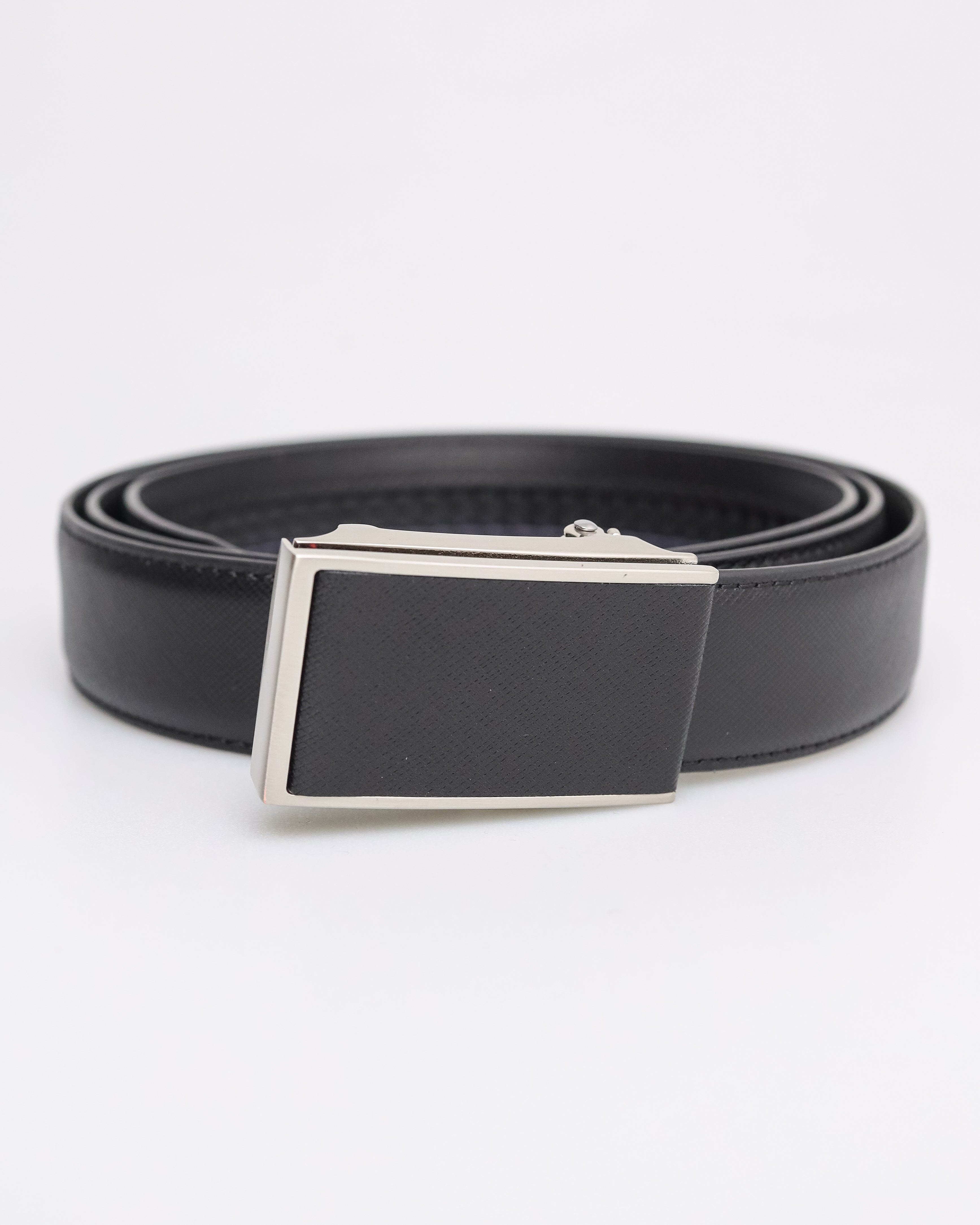 Tomaz AB113 Men's Automatic Leather Belt (Black)