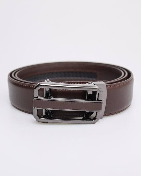 Tomaz AB120 Men's Automatic Split Leather Belt (Coffee)