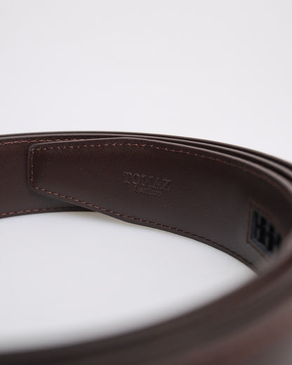 Tomaz AB120 Men's Automatic Split Leather Belt (Coffee)