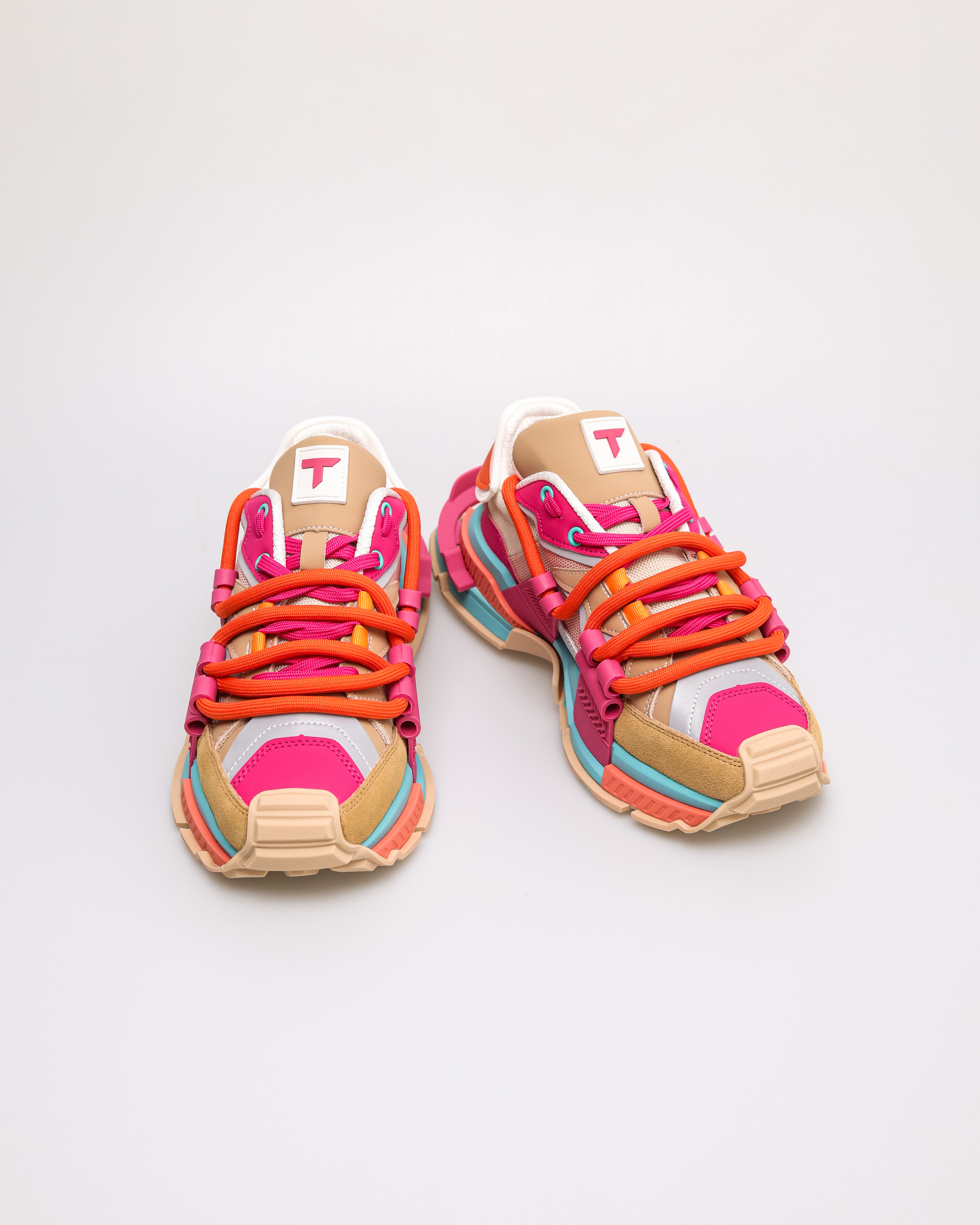 Tomaz TBB030L T-runner Sneakers (Pink/Nude/Blue)