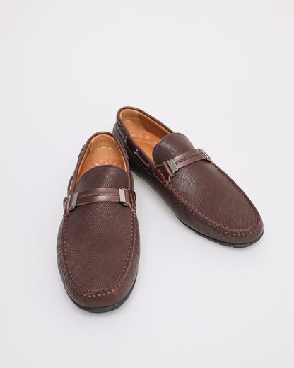 Tomaz C432 Men's Buckle Moccasins (Coffee)