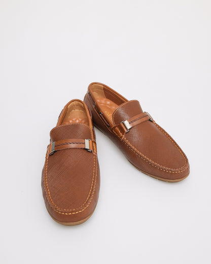 Tomaz C432 Men's Buckle Moccasins (Brown)