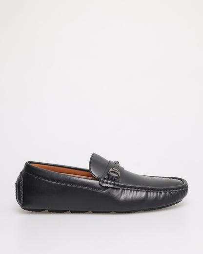 Tomaz C535 Men's Buckle Moccasins (Black)