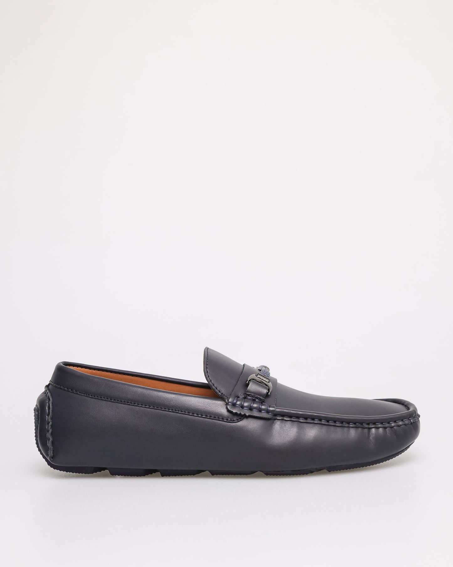 Tomaz C535 Men's Buckle Moccasins (Navy)