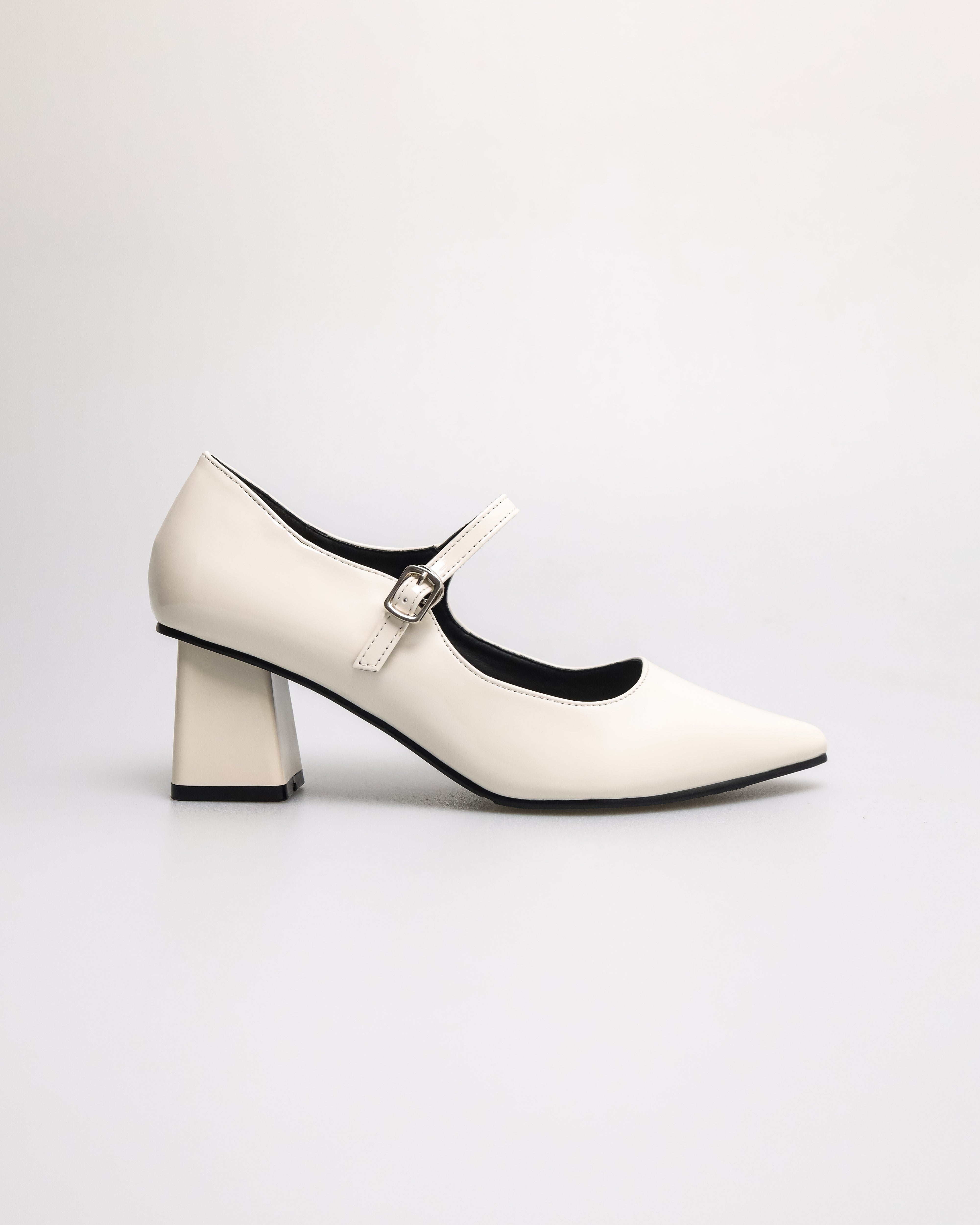 Tomaz NN522 Ladies Block Heels (Cream)