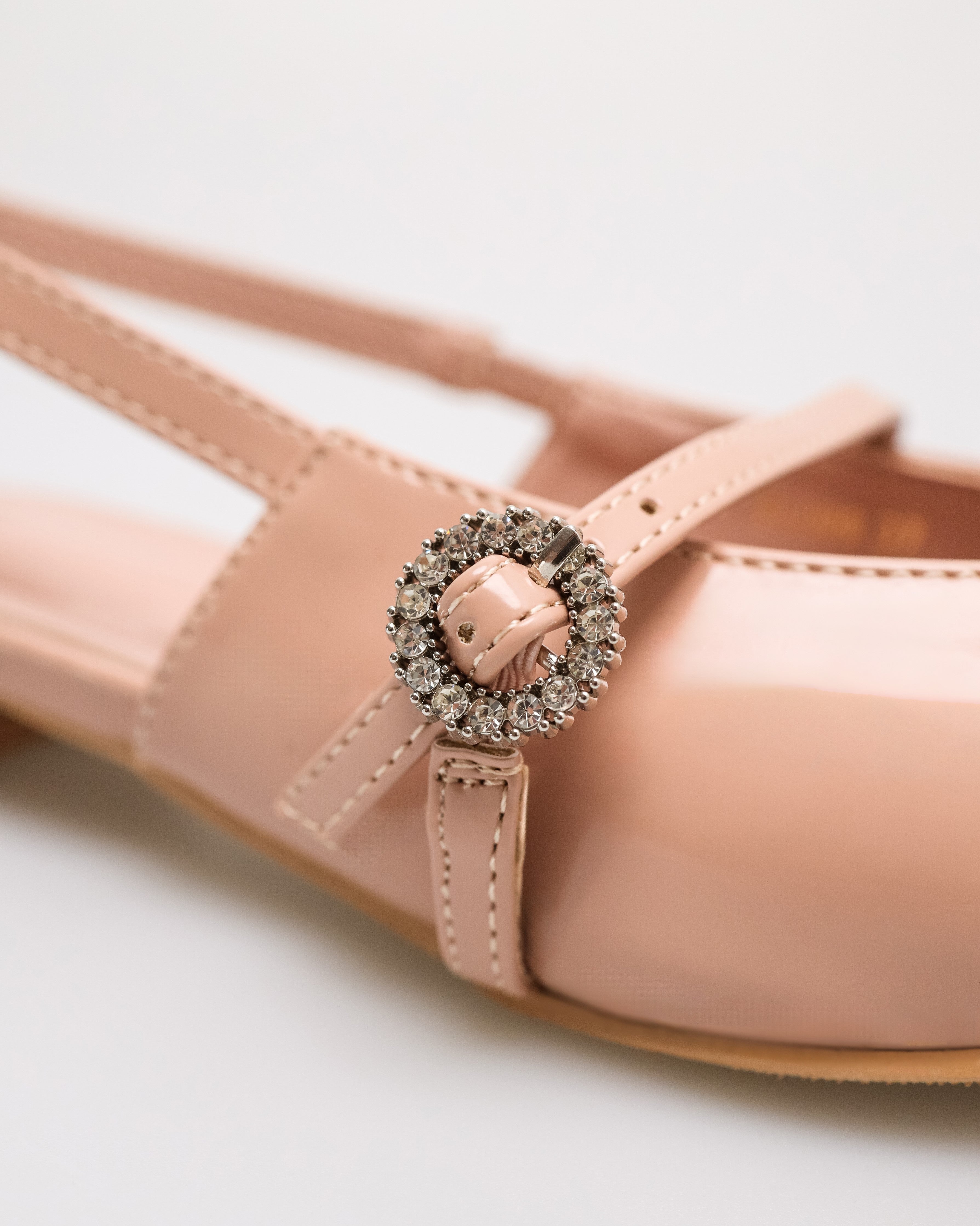 Tomaz FL099 Ladies Glitter Flats (Pink)