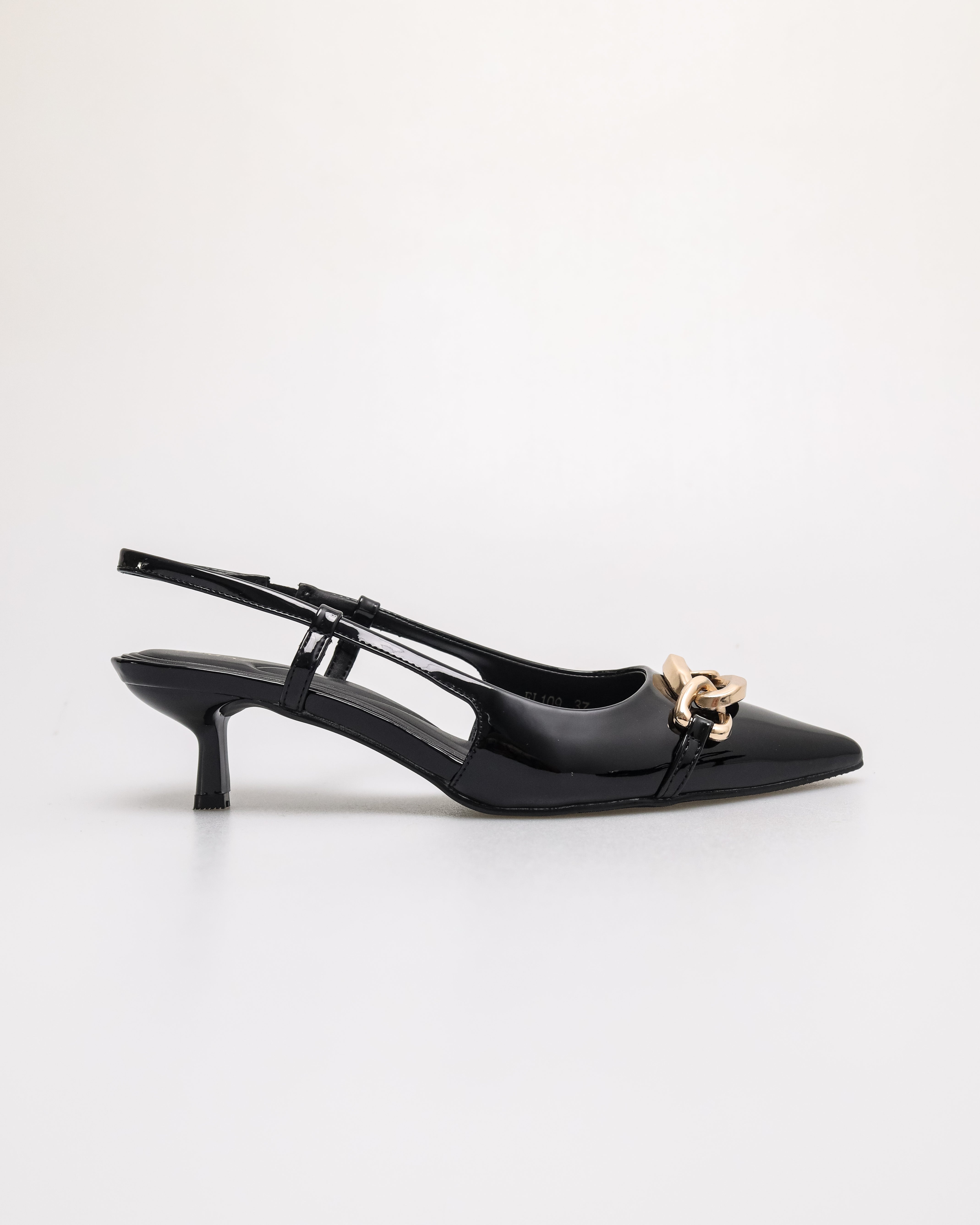 Tomaz FL109 Ladies Slingback Heels (Black)