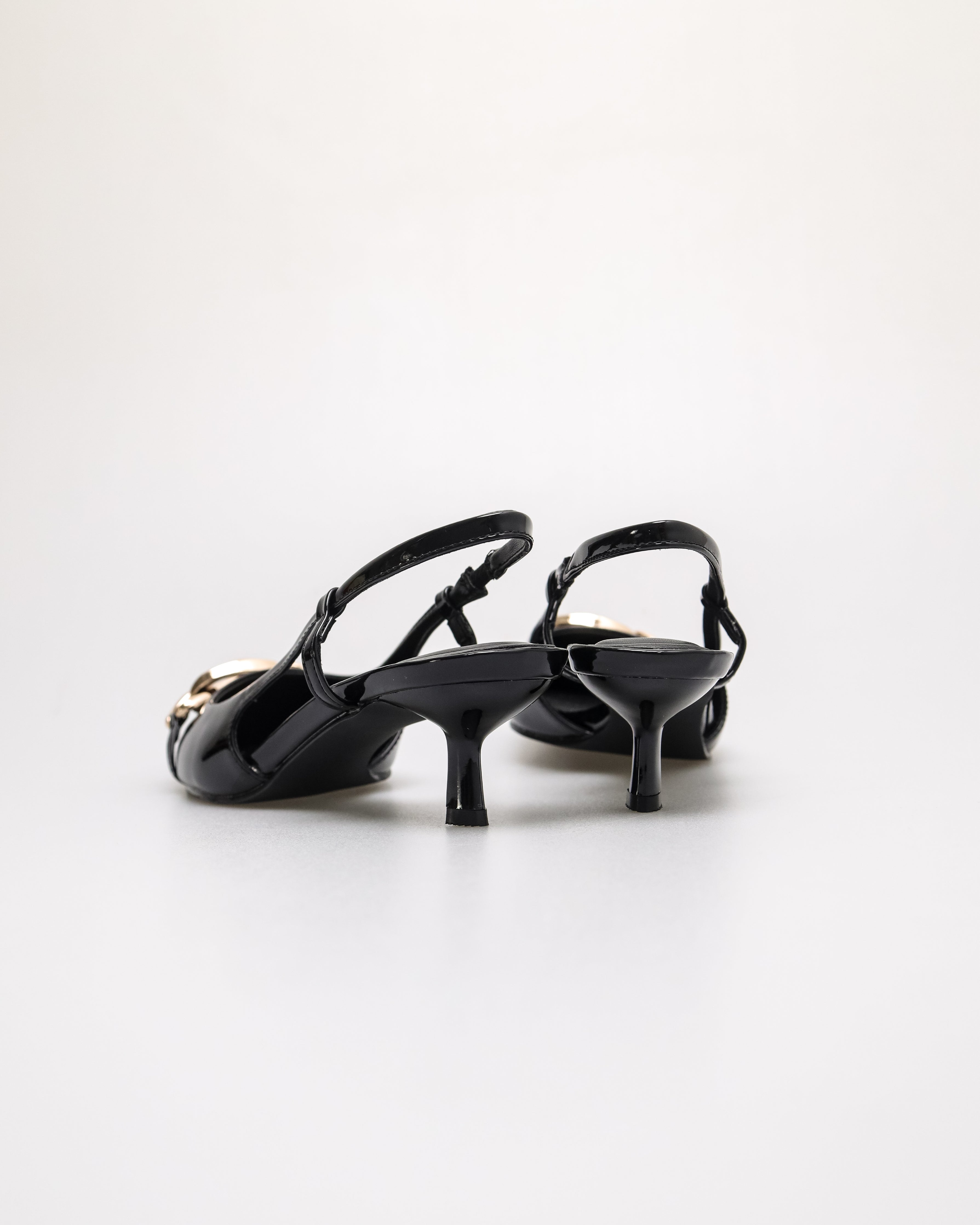 Tomaz FL109 Ladies Slingback Heels (Black)